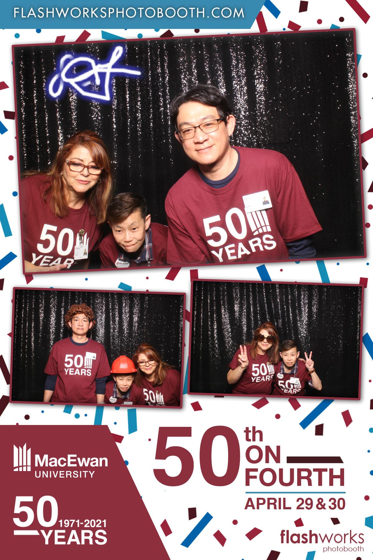 MacEwan 50th Anniversary - Studio 71 - April 29 | View more photos from the event at gallery.flashworksphotobooth.com/u/FlashworksPhotoboothInc/MacEwan-50th-Anniversary-Studio-71-April-29