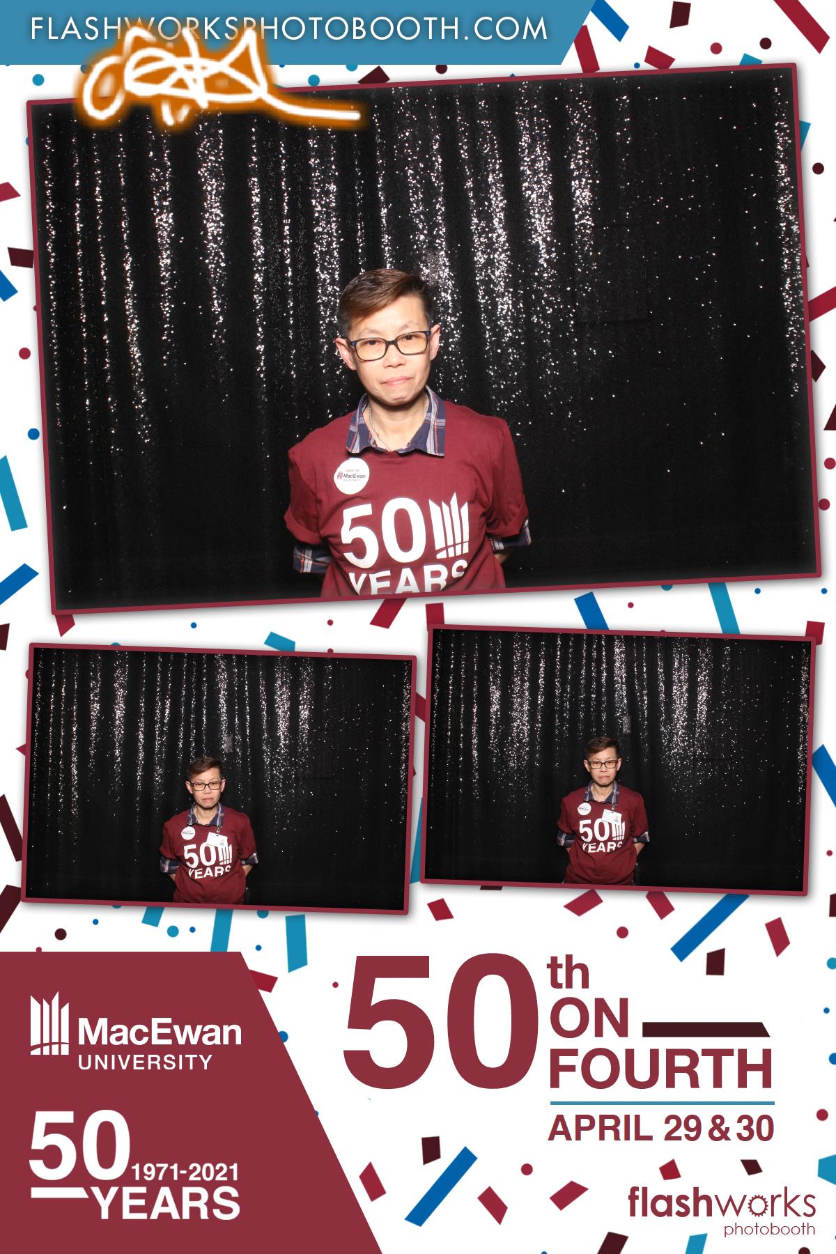 MacEwan 50th Anniversary - Studio 71 - April 29 | View more photos from the event at gallery.flashworksphotobooth.com/u/FlashworksPhotoboothInc/MacEwan-50th-Anniversary-Studio-71-April-29