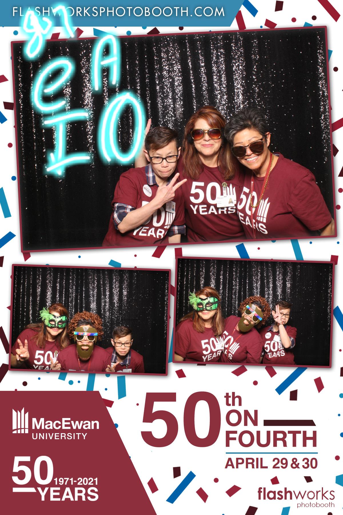 MacEwan 50th Anniversary - Studio 71 - April 29 | View more photos from the event at gallery.flashworksphotobooth.com/u/FlashworksPhotoboothInc/MacEwan-50th-Anniversary-Studio-71-April-29