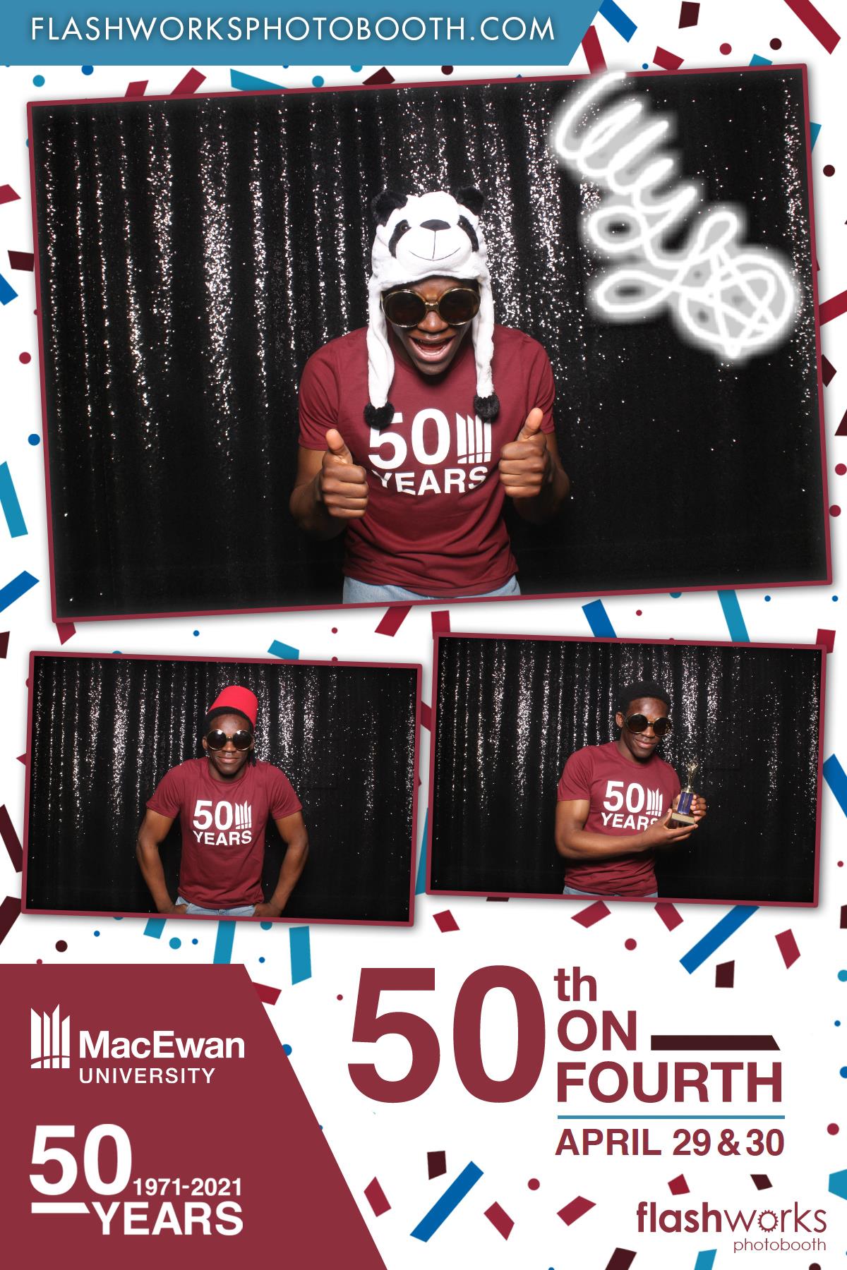 MacEwan 50th Anniversary - Studio 71 - April 29 | View more photos from the event at gallery.flashworksphotobooth.com/u/FlashworksPhotoboothInc/MacEwan-50th-Anniversary-Studio-71-April-29