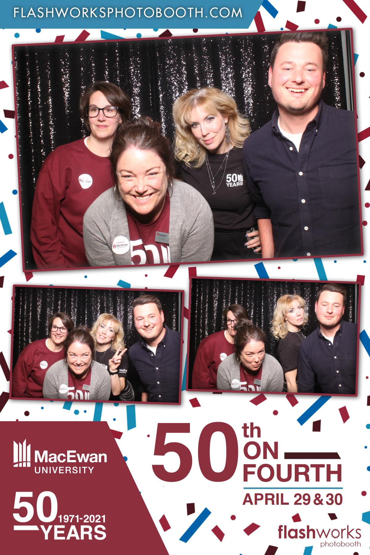 MacEwan 50th Anniversary - Studio 71 - April 29 | View more photos from the event at gallery.flashworksphotobooth.com/u/FlashworksPhotoboothInc/MacEwan-50th-Anniversary-Studio-71-April-29