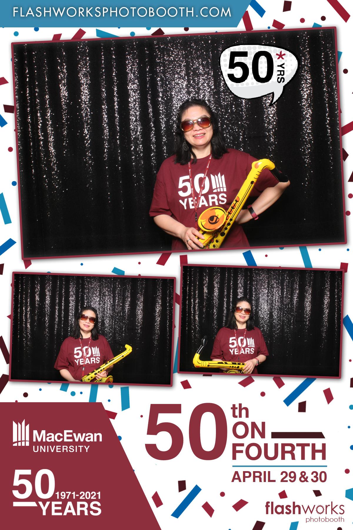 MacEwan 50th Anniversary - Studio 71 - April 30 | View more photos from the event at gallery.flashworksphotobooth.com/u/FlashworksPhotoboothInc/MacEwan-50th-Anniversary-Studio-71-April-30