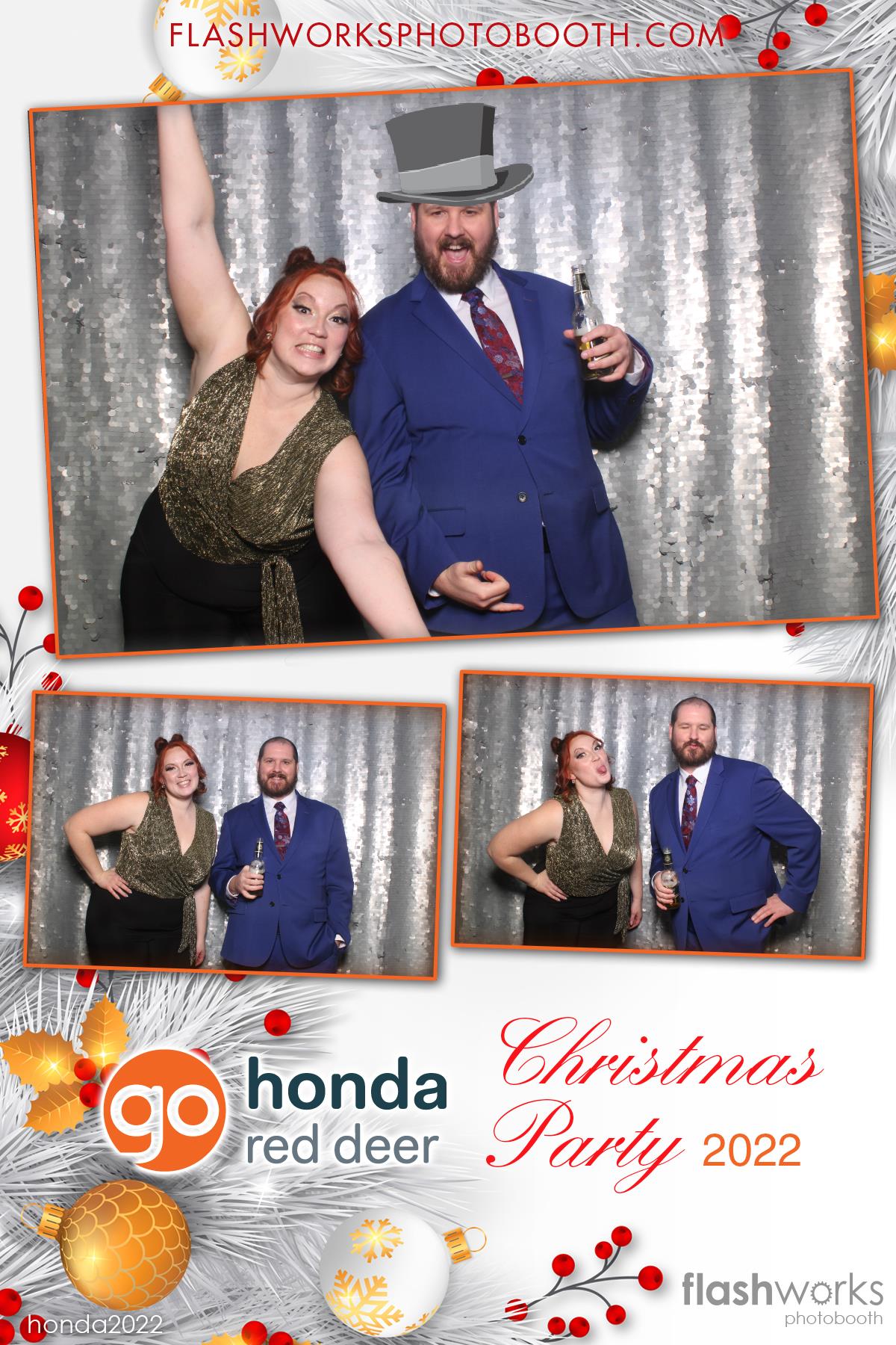 Red Deer Honda 2022 Christmas Party | View more photos from the event at gallery.flashworksphotobooth.com/u/FlashworksPhotoboothInc/Red-Deer-Honda-2022-Christmas-Party