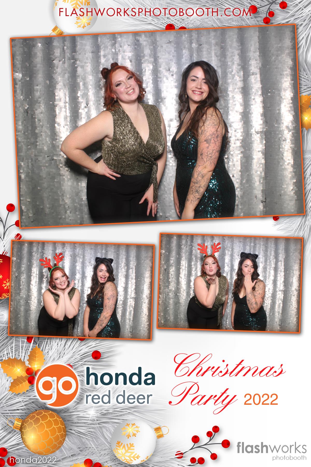 Red Deer Honda 2022 Christmas Party | View more photos from the event at gallery.flashworksphotobooth.com/u/FlashworksPhotoboothInc/Red-Deer-Honda-2022-Christmas-Party