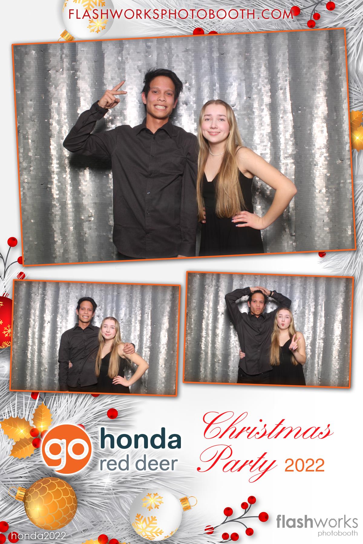Red Deer Honda 2022 Christmas Party | View more photos from the event at gallery.flashworksphotobooth.com/u/FlashworksPhotoboothInc/Red-Deer-Honda-2022-Christmas-Party
