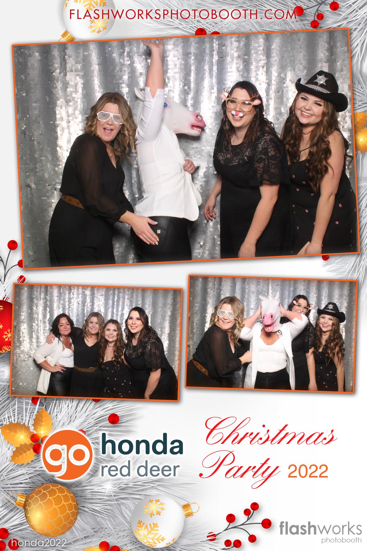Red Deer Honda 2022 Christmas Party | View more photos from the event at gallery.flashworksphotobooth.com/u/FlashworksPhotoboothInc/Red-Deer-Honda-2022-Christmas-Party
