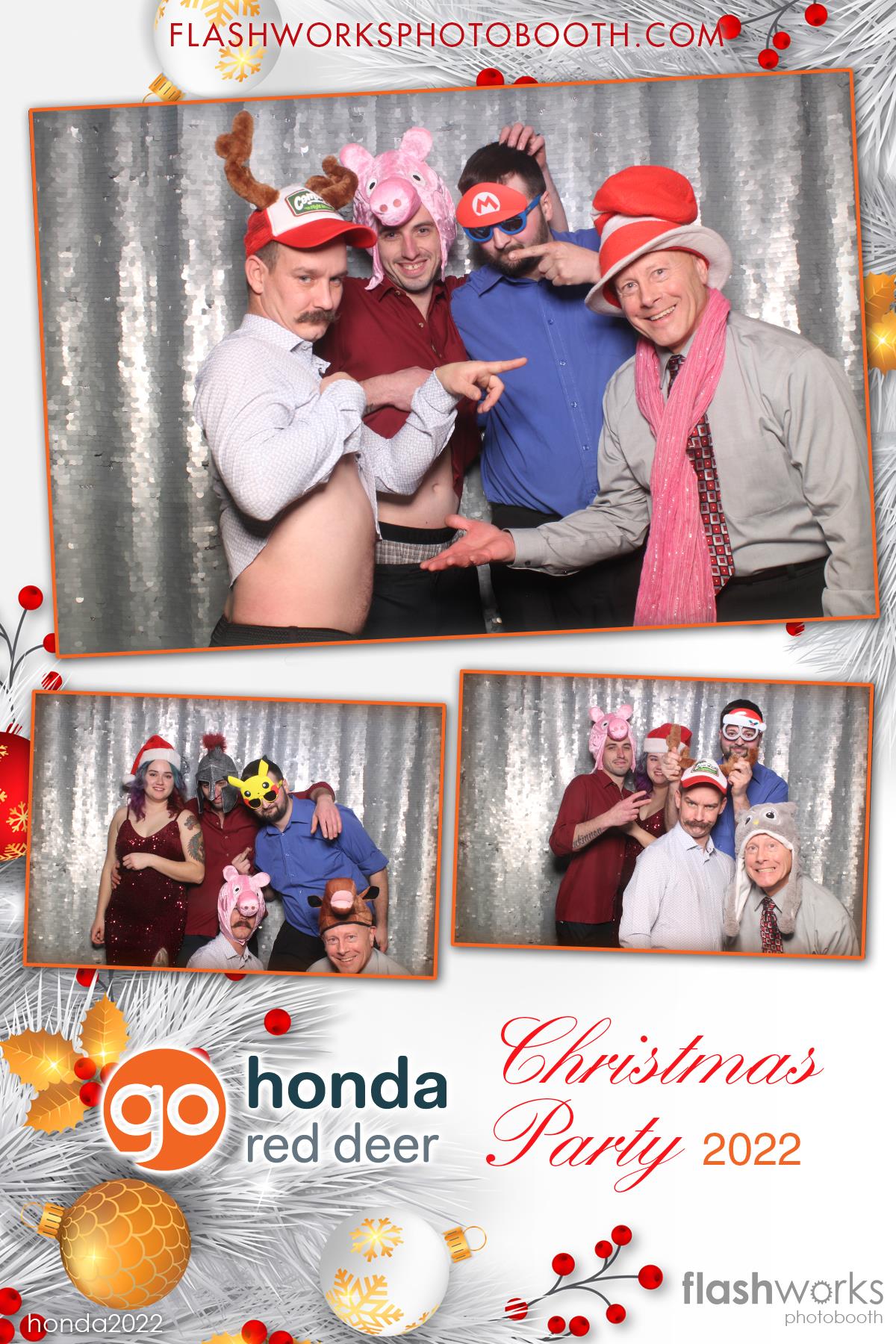 Red Deer Honda 2022 Christmas Party | View more photos from the event at gallery.flashworksphotobooth.com/u/FlashworksPhotoboothInc/Red-Deer-Honda-2022-Christmas-Party