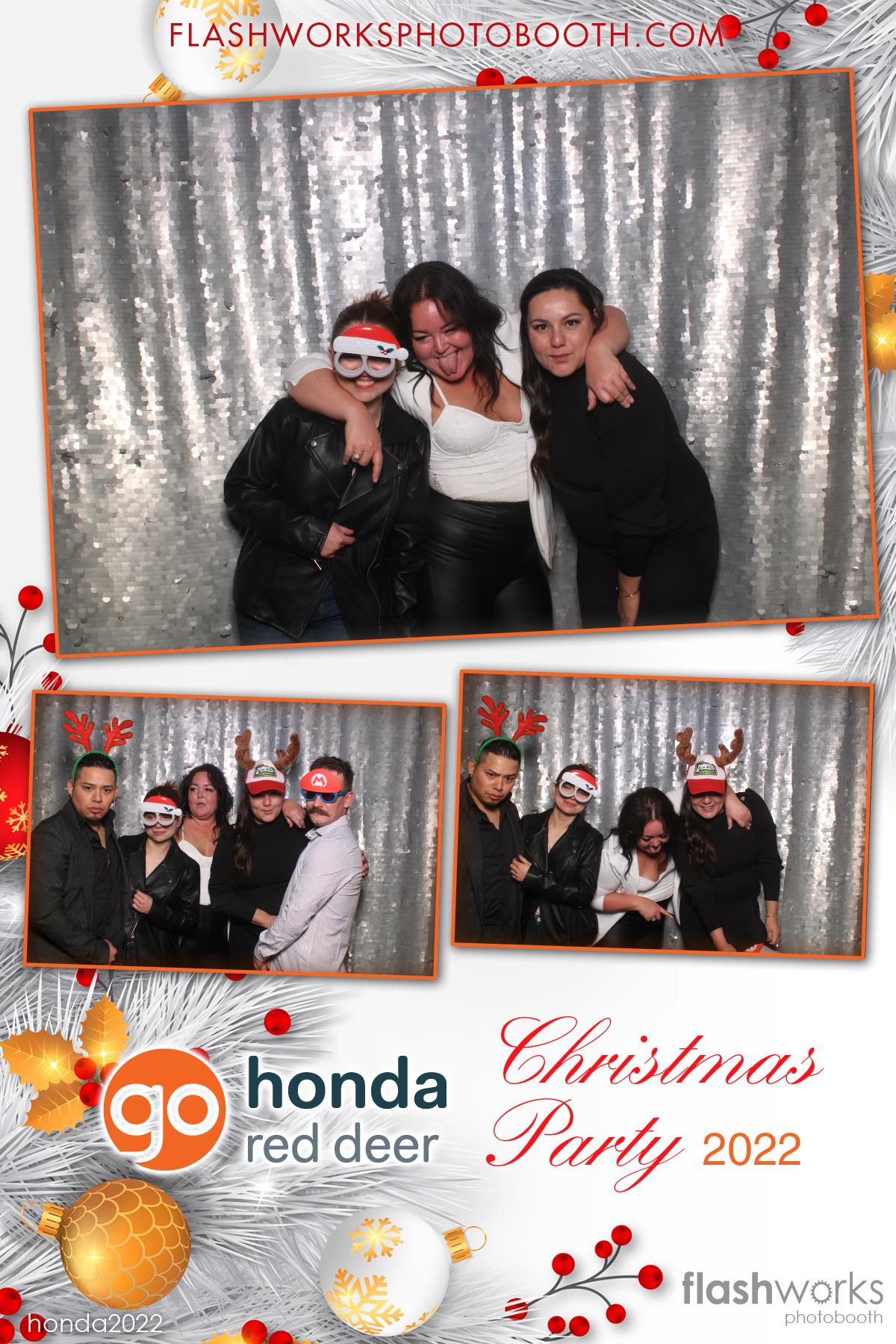 Red Deer Honda 2022 Christmas Party | View more photos from the event at gallery.flashworksphotobooth.com/u/FlashworksPhotoboothInc/Red-Deer-Honda-2022-Christmas-Party