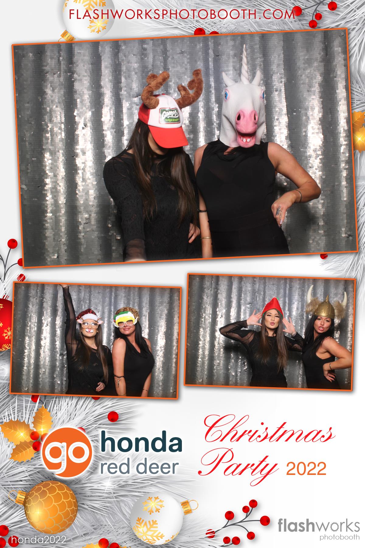 Red Deer Honda 2022 Christmas Party | View more photos from the event at gallery.flashworksphotobooth.com/u/FlashworksPhotoboothInc/Red-Deer-Honda-2022-Christmas-Party