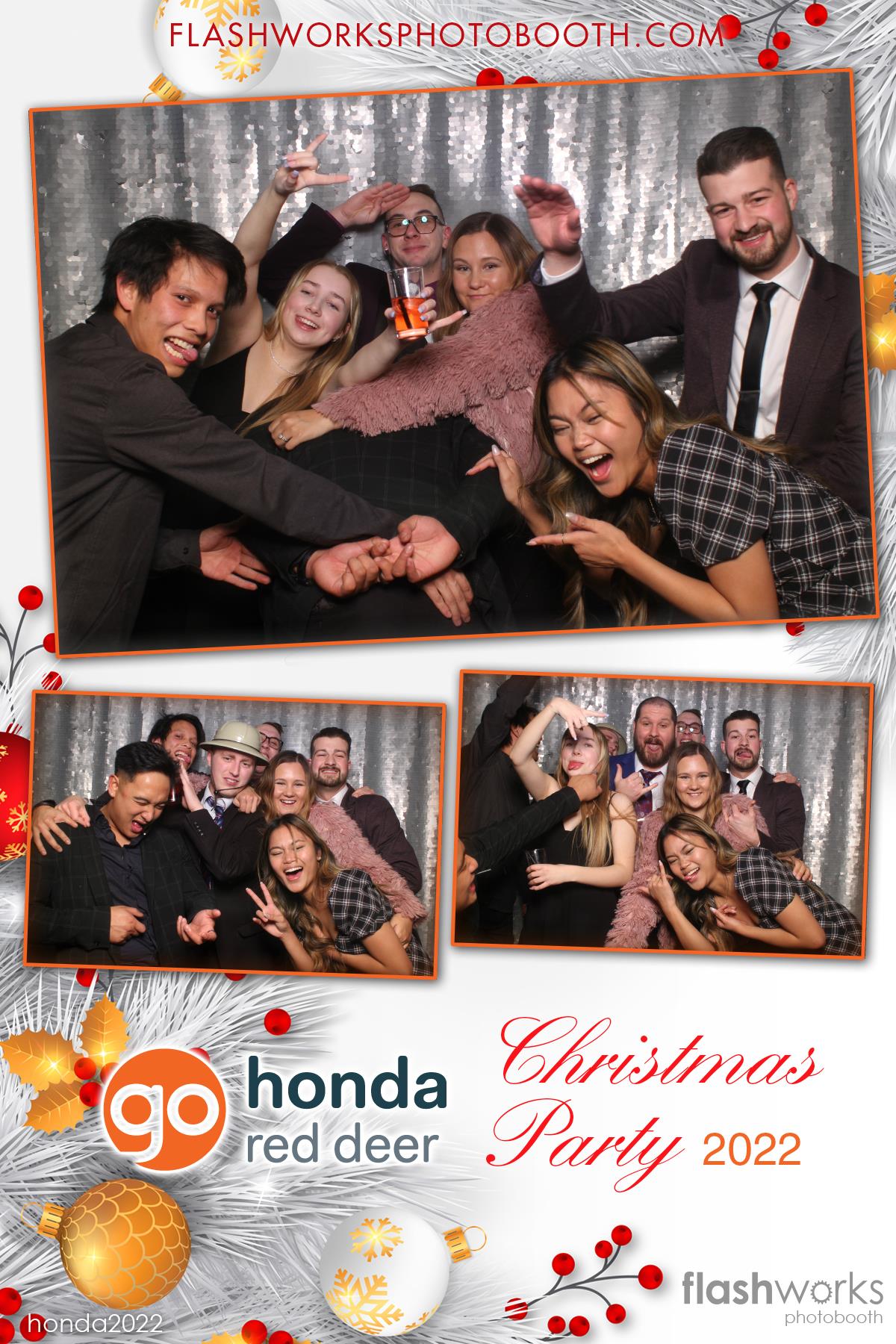 Red Deer Honda 2022 Christmas Party | View more photos from the event at gallery.flashworksphotobooth.com/u/FlashworksPhotoboothInc/Red-Deer-Honda-2022-Christmas-Party