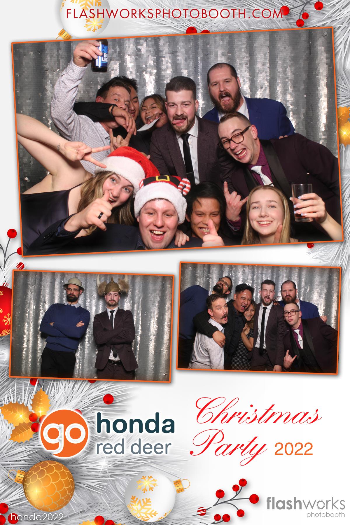 Red Deer Honda 2022 Christmas Party | View more photos from the event at gallery.flashworksphotobooth.com/u/FlashworksPhotoboothInc/Red-Deer-Honda-2022-Christmas-Party