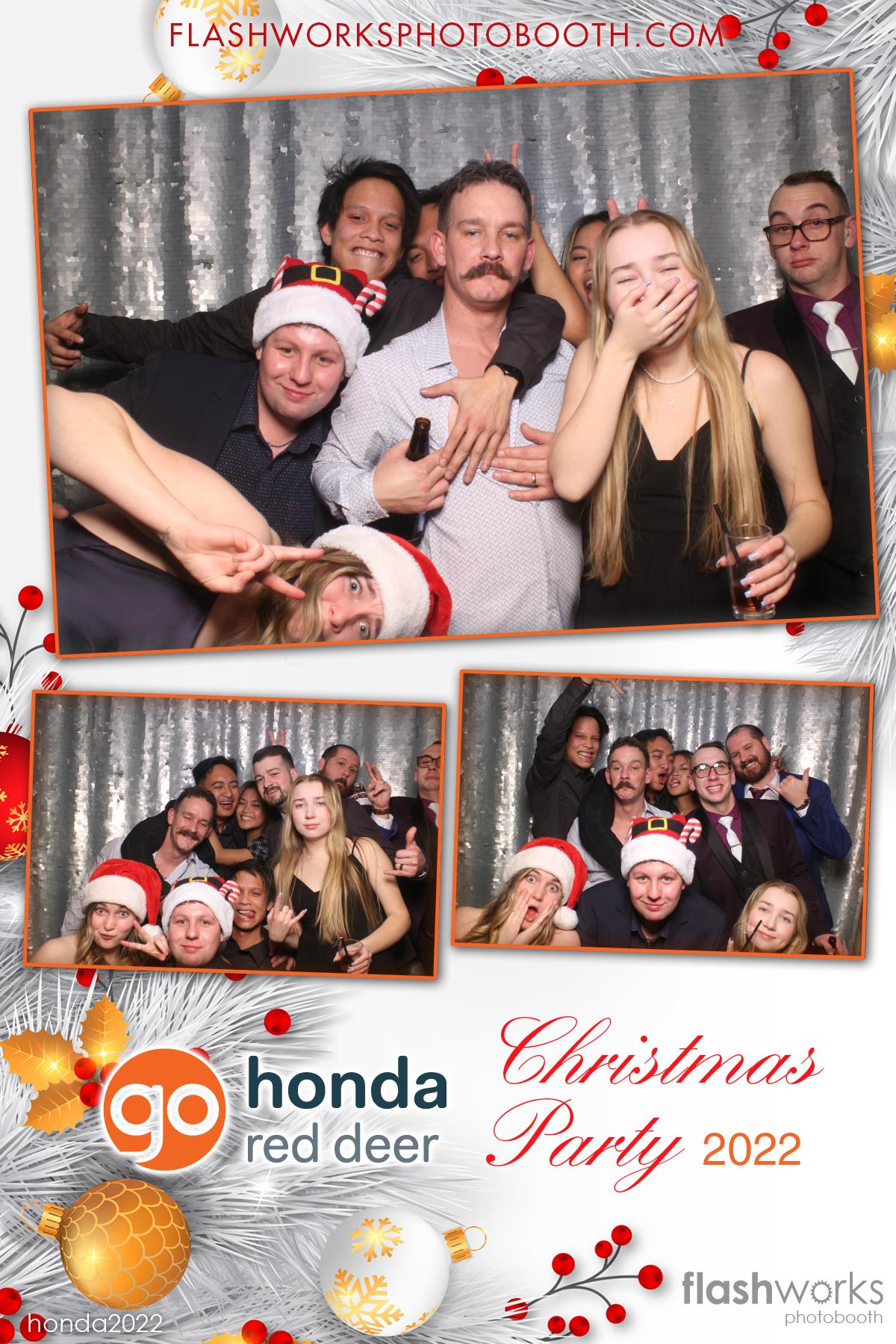 Red Deer Honda 2022 Christmas Party | View more photos from the event at gallery.flashworksphotobooth.com/u/FlashworksPhotoboothInc/Red-Deer-Honda-2022-Christmas-Party