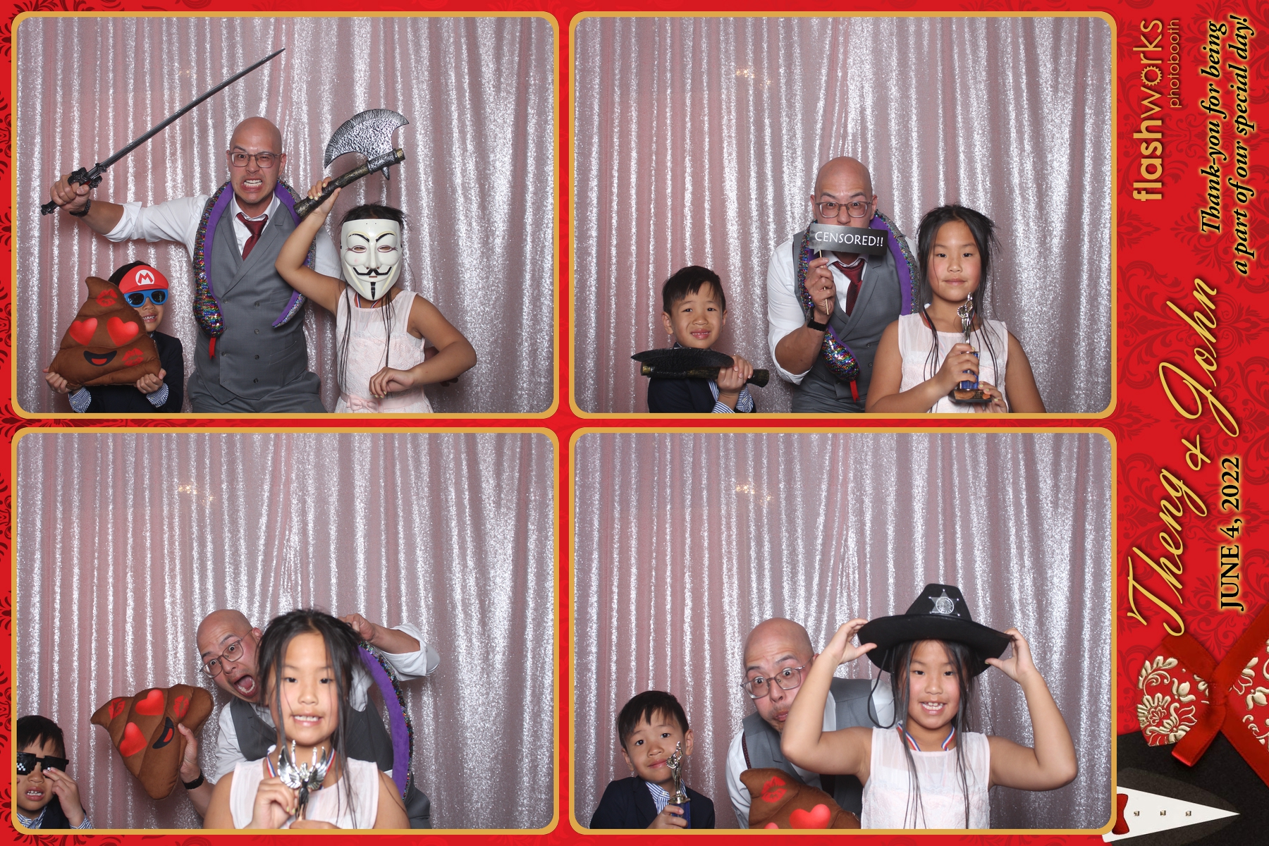 Theng & John's Wedding | View more photos from the event at gallery.flashworksphotobooth.com/u/FlashworksPhotoboothInc/Theng-Johns-Wedding