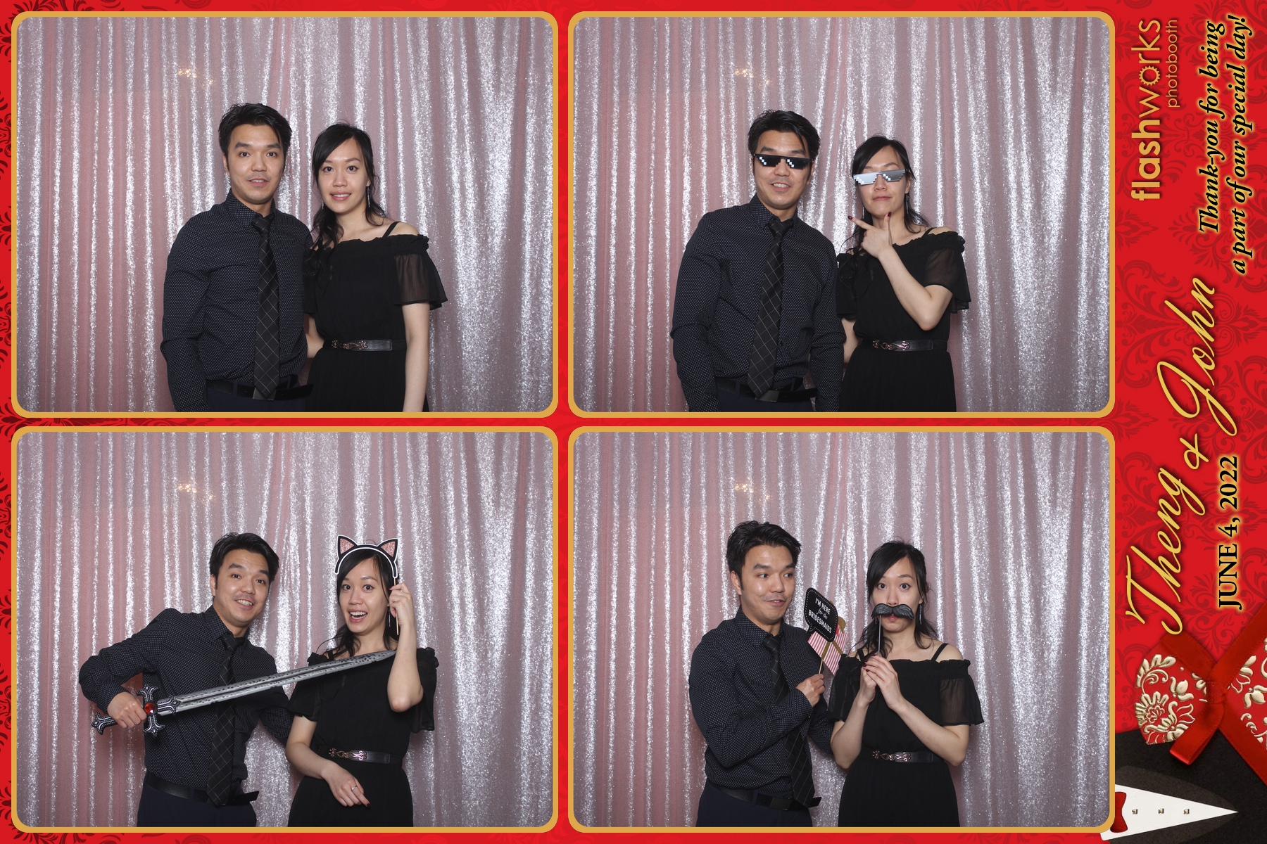 Theng & John's Wedding | View more photos from the event at gallery.flashworksphotobooth.com/u/FlashworksPhotoboothInc/Theng-Johns-Wedding