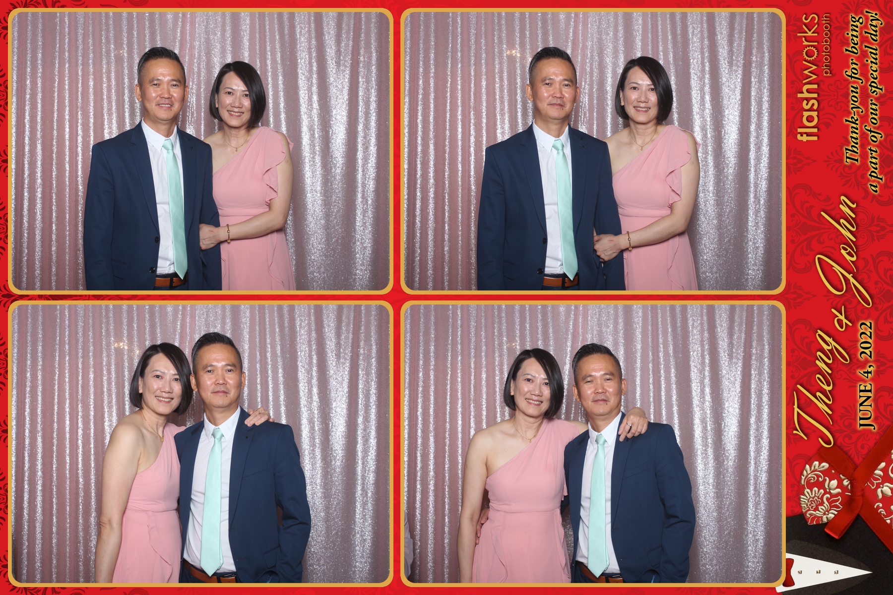 Theng & John's Wedding | View more photos from the event at gallery.flashworksphotobooth.com/u/FlashworksPhotoboothInc/Theng-Johns-Wedding