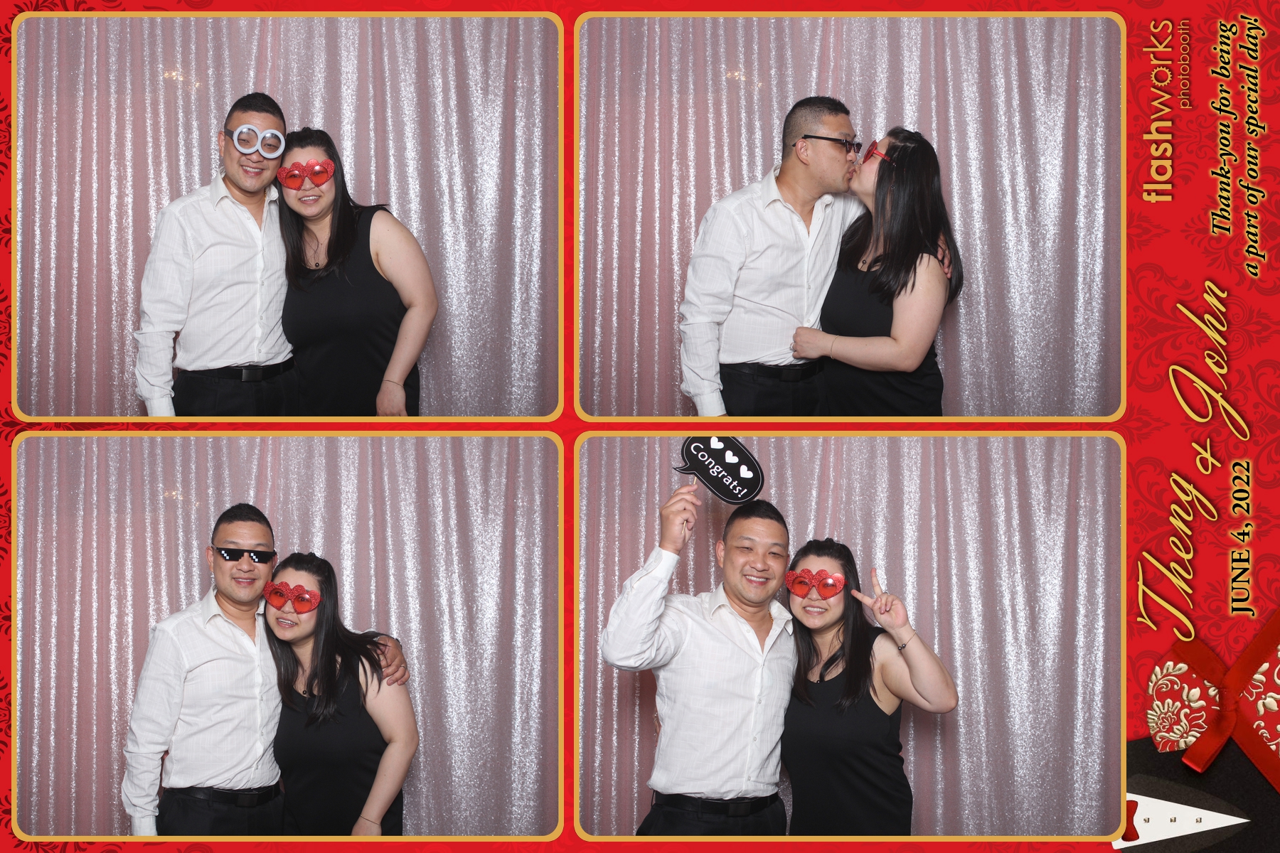 Theng & John's Wedding | View more photos from the event at gallery.flashworksphotobooth.com/u/FlashworksPhotoboothInc/Theng-Johns-Wedding