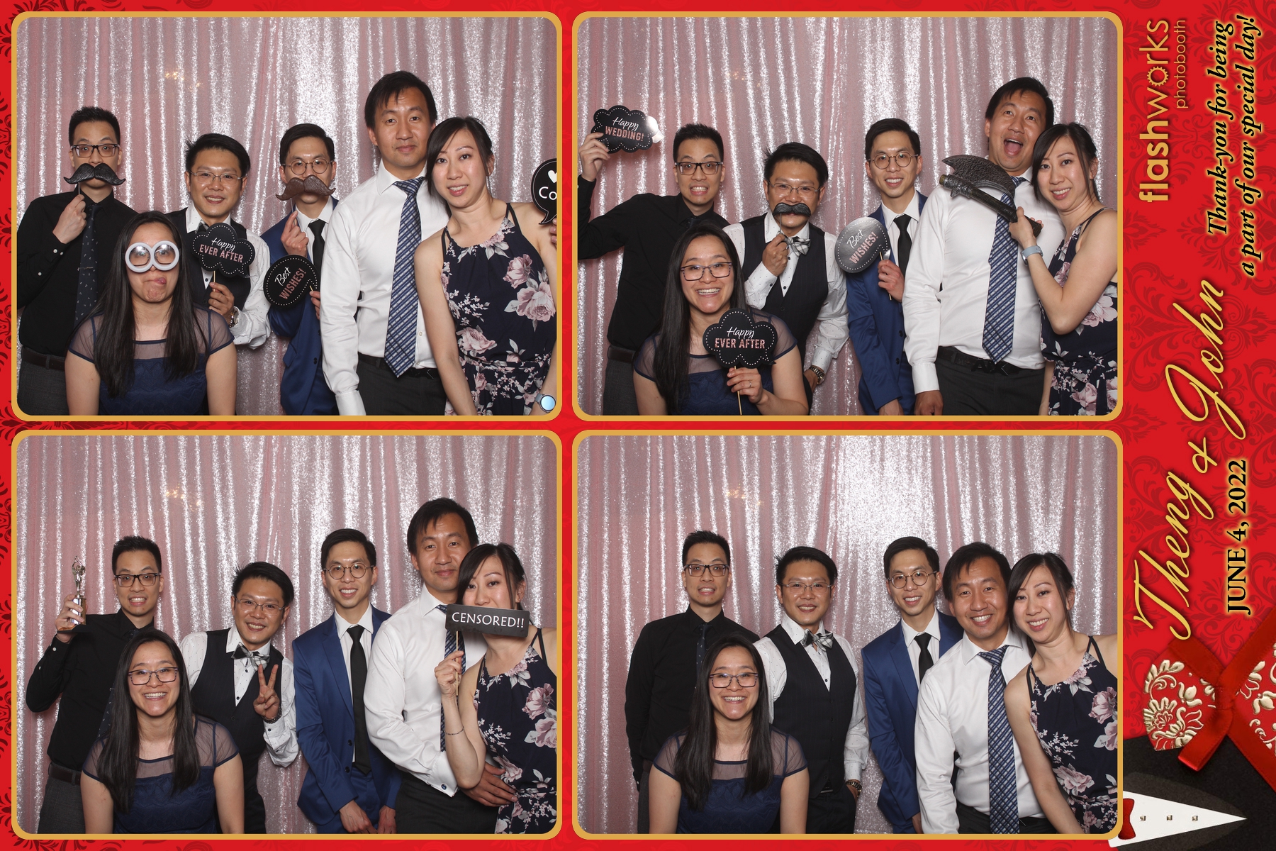 Theng & John's Wedding | View more photos from the event at gallery.flashworksphotobooth.com/u/FlashworksPhotoboothInc/Theng-Johns-Wedding