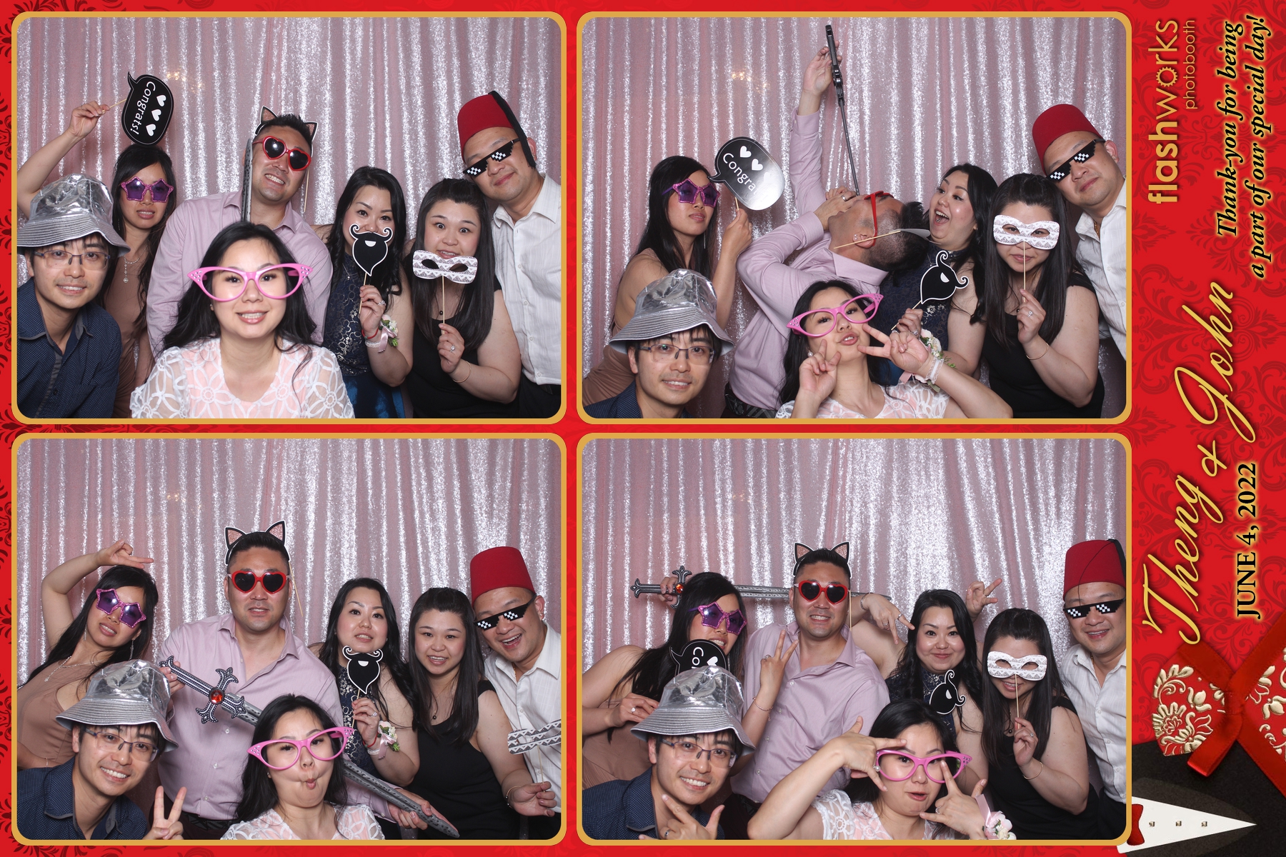 Theng & John's Wedding | View more photos from the event at gallery.flashworksphotobooth.com/u/FlashworksPhotoboothInc/Theng-Johns-Wedding