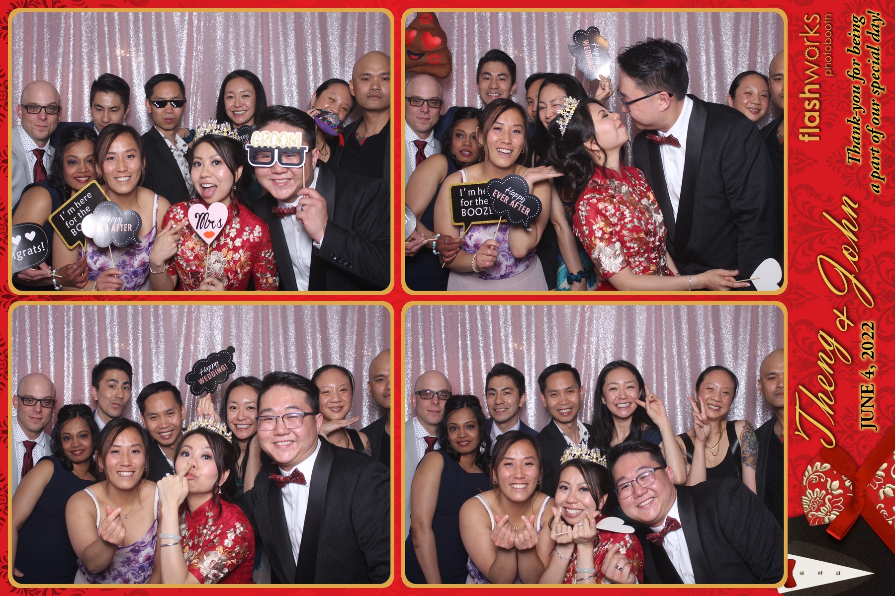 Theng & John's Wedding | View more photos from the event at gallery.flashworksphotobooth.com/u/FlashworksPhotoboothInc/Theng-Johns-Wedding