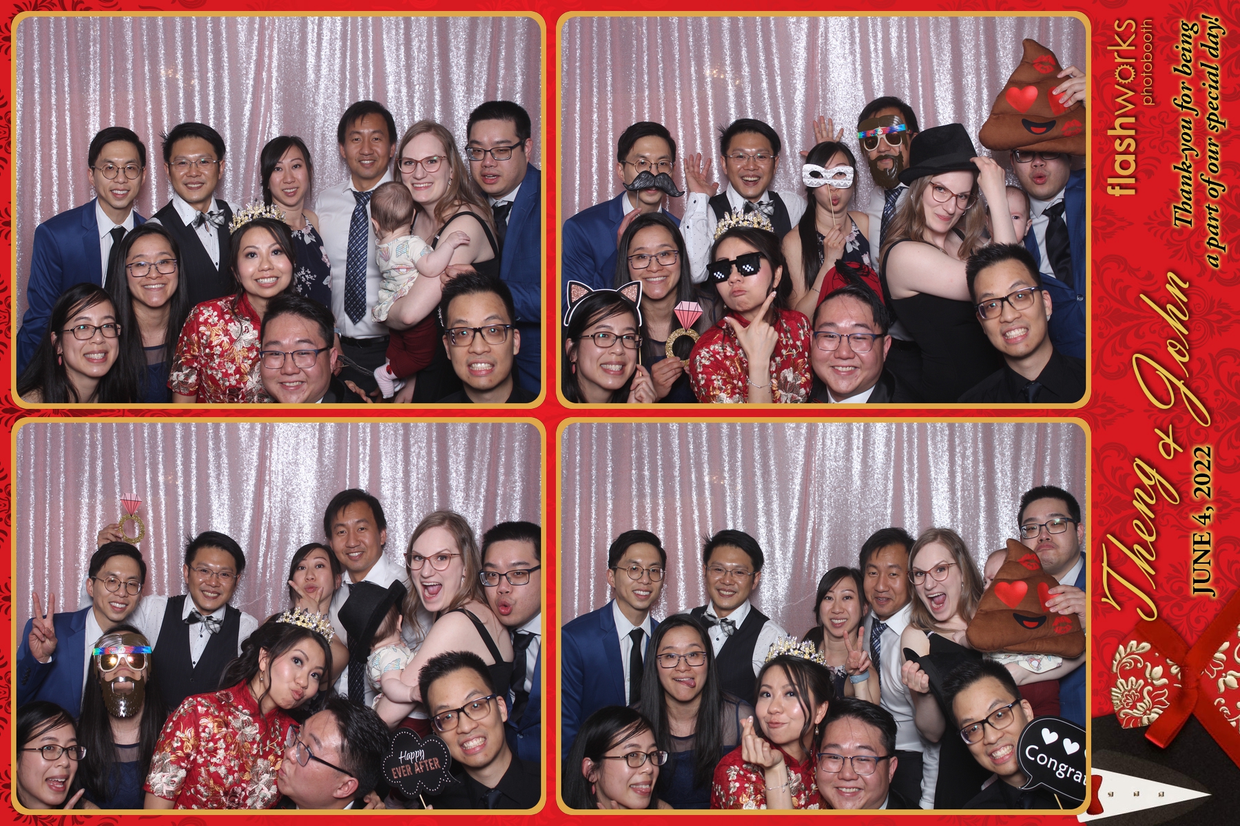 Theng & John's Wedding | View more photos from the event at gallery.flashworksphotobooth.com/u/FlashworksPhotoboothInc/Theng-Johns-Wedding