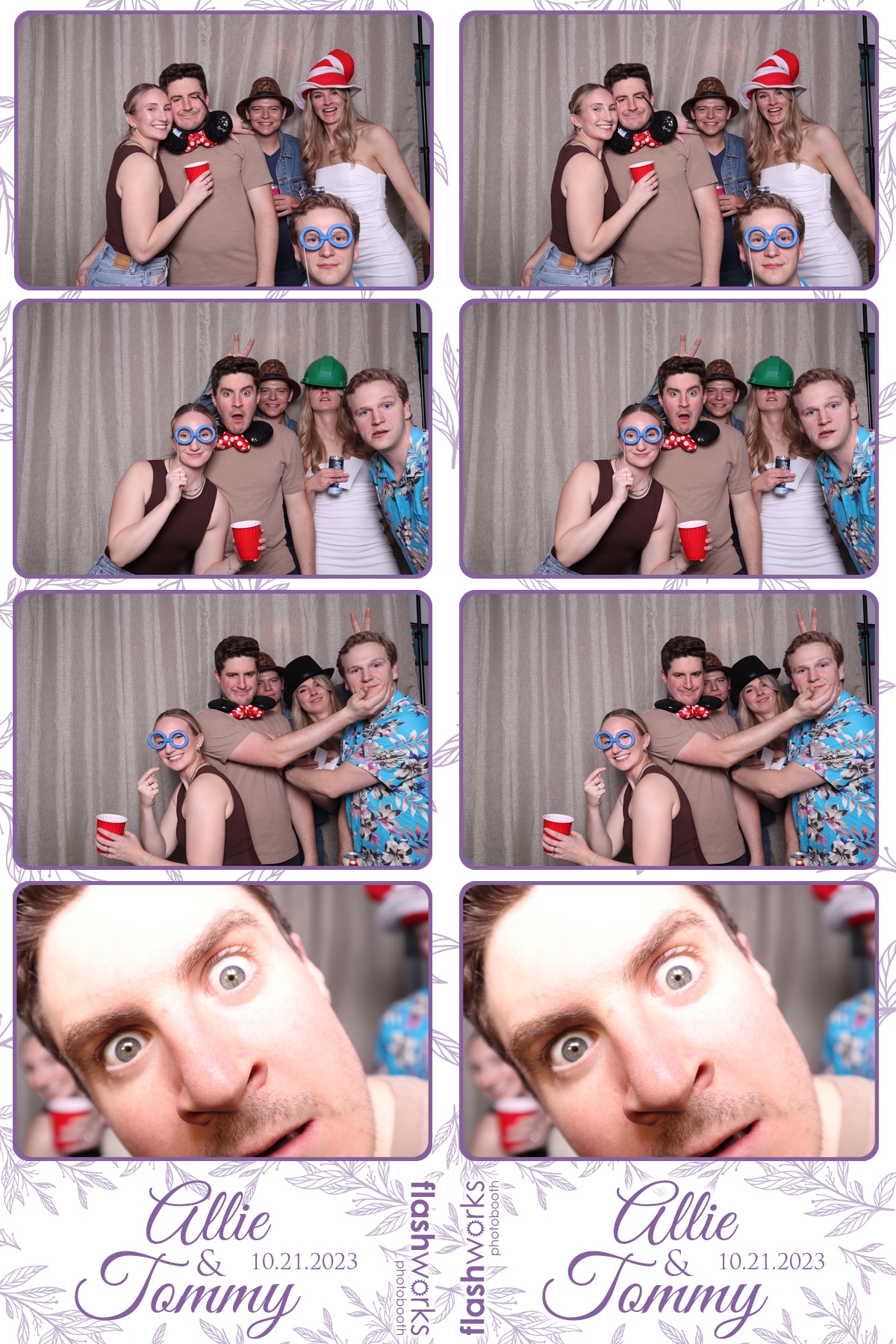 Allie & Tommy's Hall Party | View more photos from the event at gallery.flashworksphotobooth.com/u/FlashworksPhotoboothInc/Allie-Tommys-Hall-Party