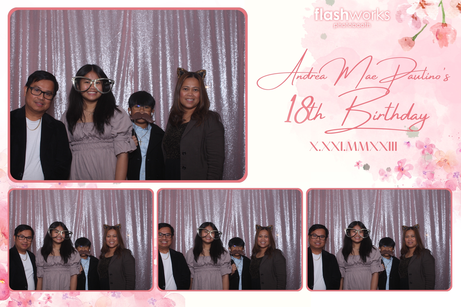 Andrea Mae's 18th Birthday | View more photos from the event at gallery.flashworksphotobooth.com/u/FlashworksPhotoboothInc/Andrea-Maes-18th-Birthday