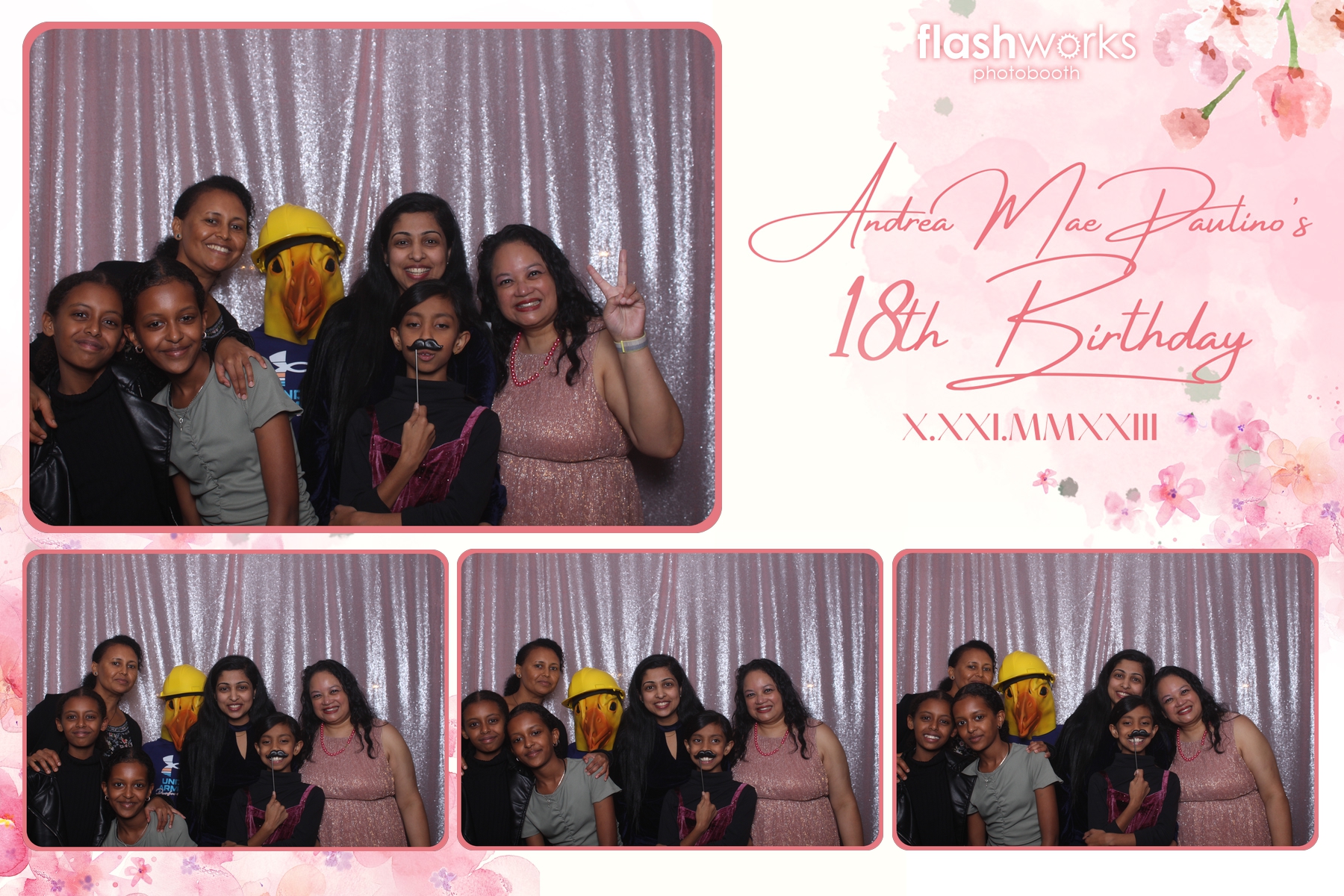 Andrea Mae's 18th Birthday | View more photos from the event at gallery.flashworksphotobooth.com/u/FlashworksPhotoboothInc/Andrea-Maes-18th-Birthday