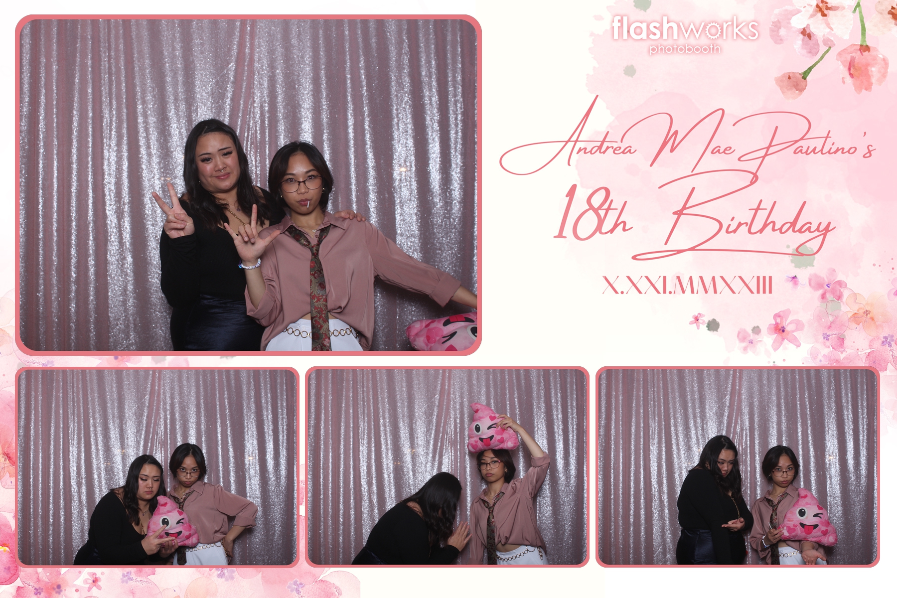 Andrea Mae's 18th Birthday | View more photos from the event at gallery.flashworksphotobooth.com/u/FlashworksPhotoboothInc/Andrea-Maes-18th-Birthday