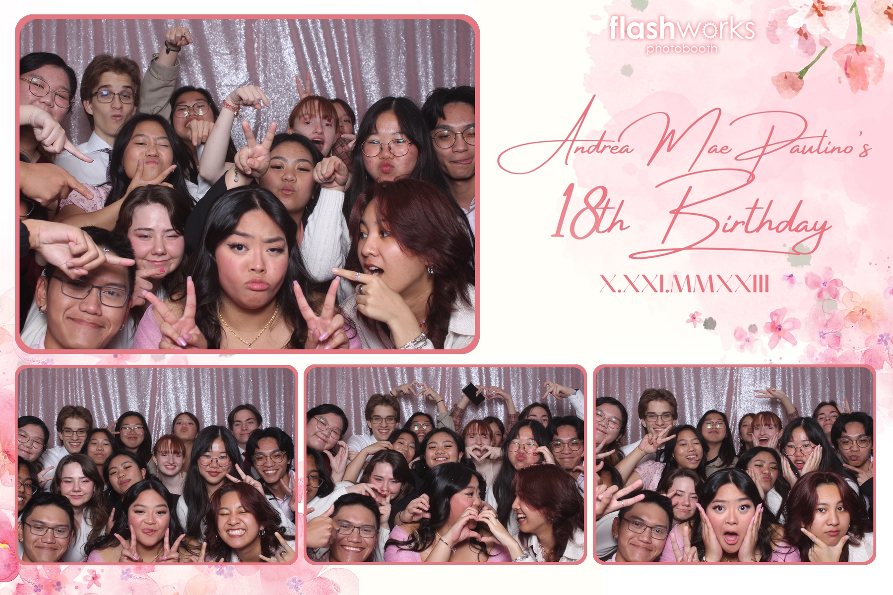 Andrea Mae's 18th Birthday | View more photos from the event at gallery.flashworksphotobooth.com/u/FlashworksPhotoboothInc/Andrea-Maes-18th-Birthday