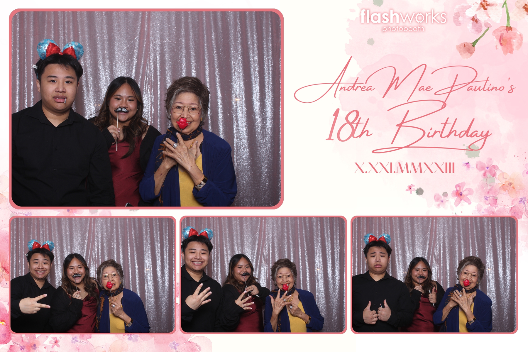 Andrea Mae's 18th Birthday | View more photos from the event at gallery.flashworksphotobooth.com/u/FlashworksPhotoboothInc/Andrea-Maes-18th-Birthday