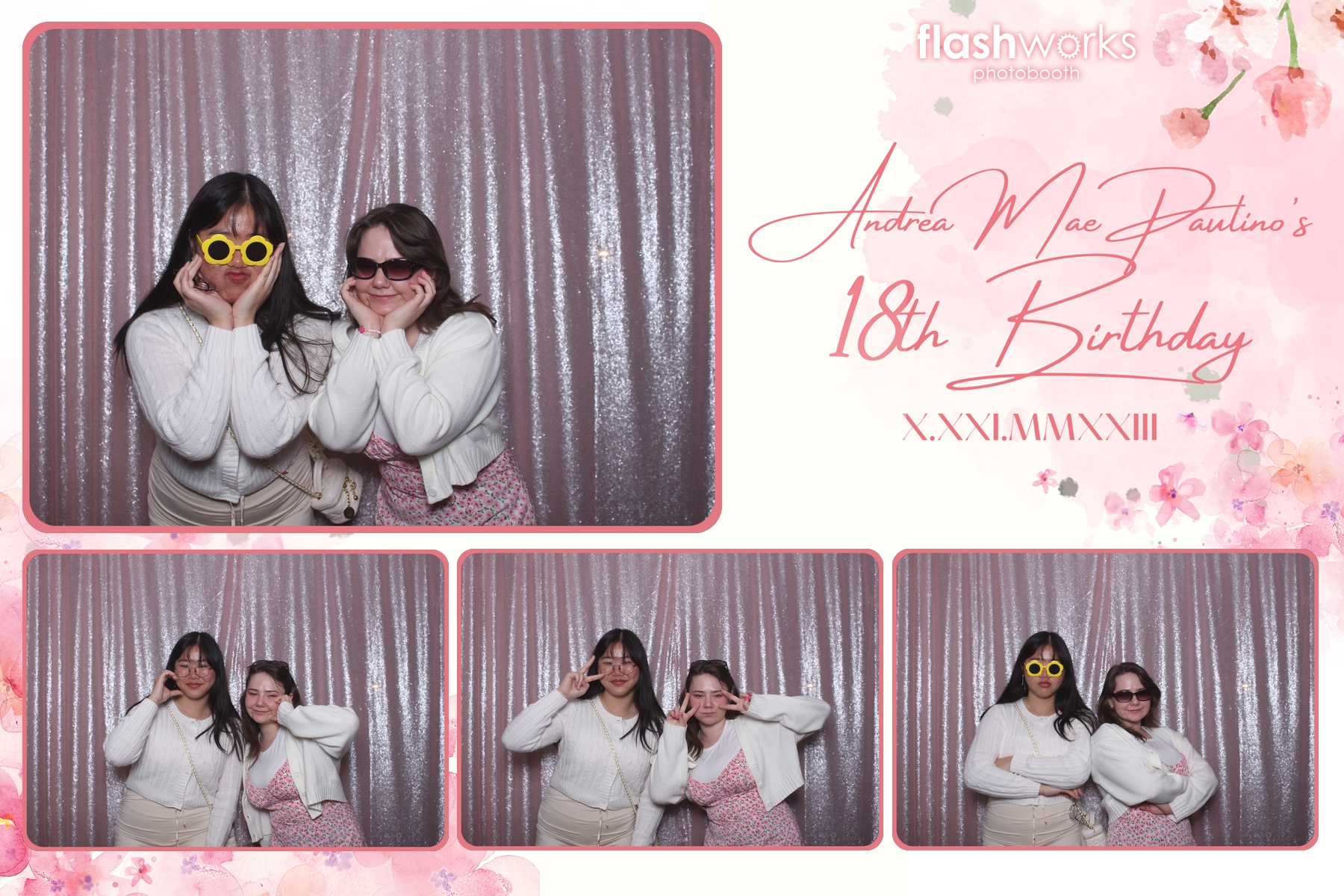 Andrea Mae's 18th Birthday | View more photos from the event at gallery.flashworksphotobooth.com/u/FlashworksPhotoboothInc/Andrea-Maes-18th-Birthday
