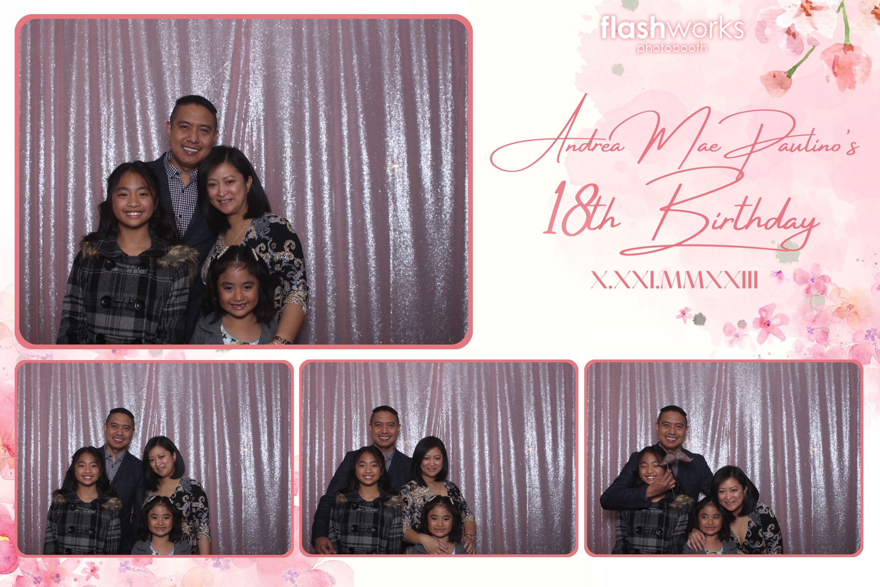 Andrea Mae's 18th Birthday | View more photos from the event at gallery.flashworksphotobooth.com/u/FlashworksPhotoboothInc/Andrea-Maes-18th-Birthday