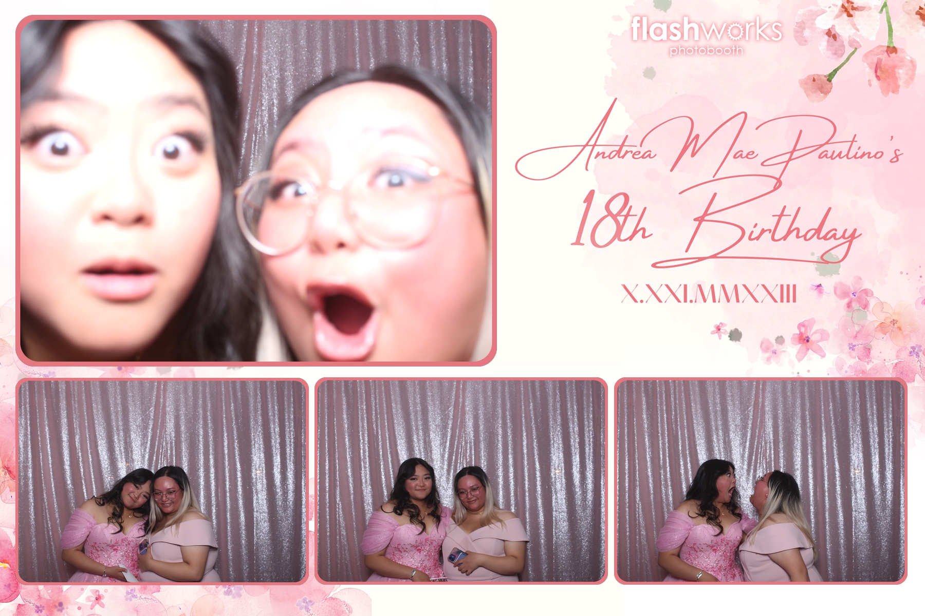 Andrea Mae's 18th Birthday | View more photos from the event at gallery.flashworksphotobooth.com/u/FlashworksPhotoboothInc/Andrea-Maes-18th-Birthday