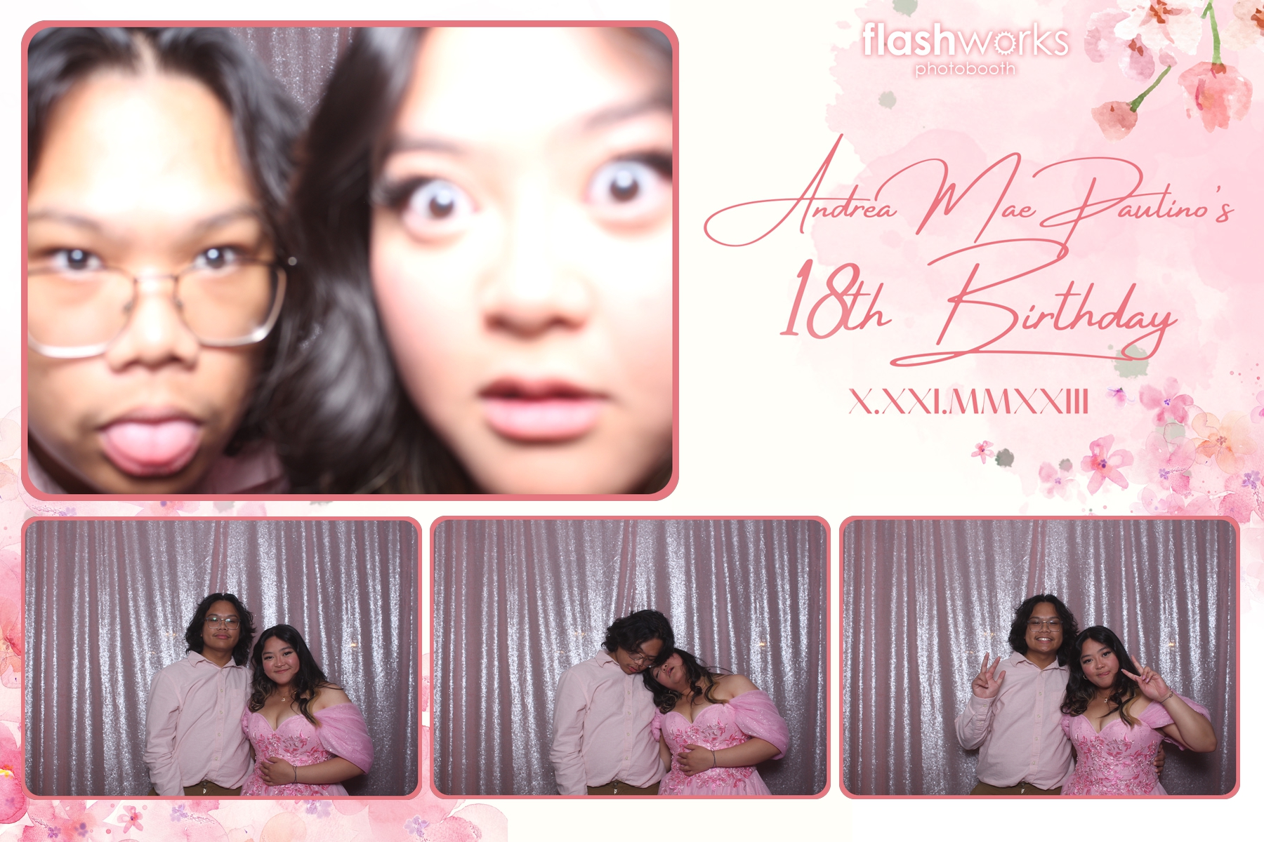 Andrea Mae's 18th Birthday | View more photos from the event at gallery.flashworksphotobooth.com/u/FlashworksPhotoboothInc/Andrea-Maes-18th-Birthday