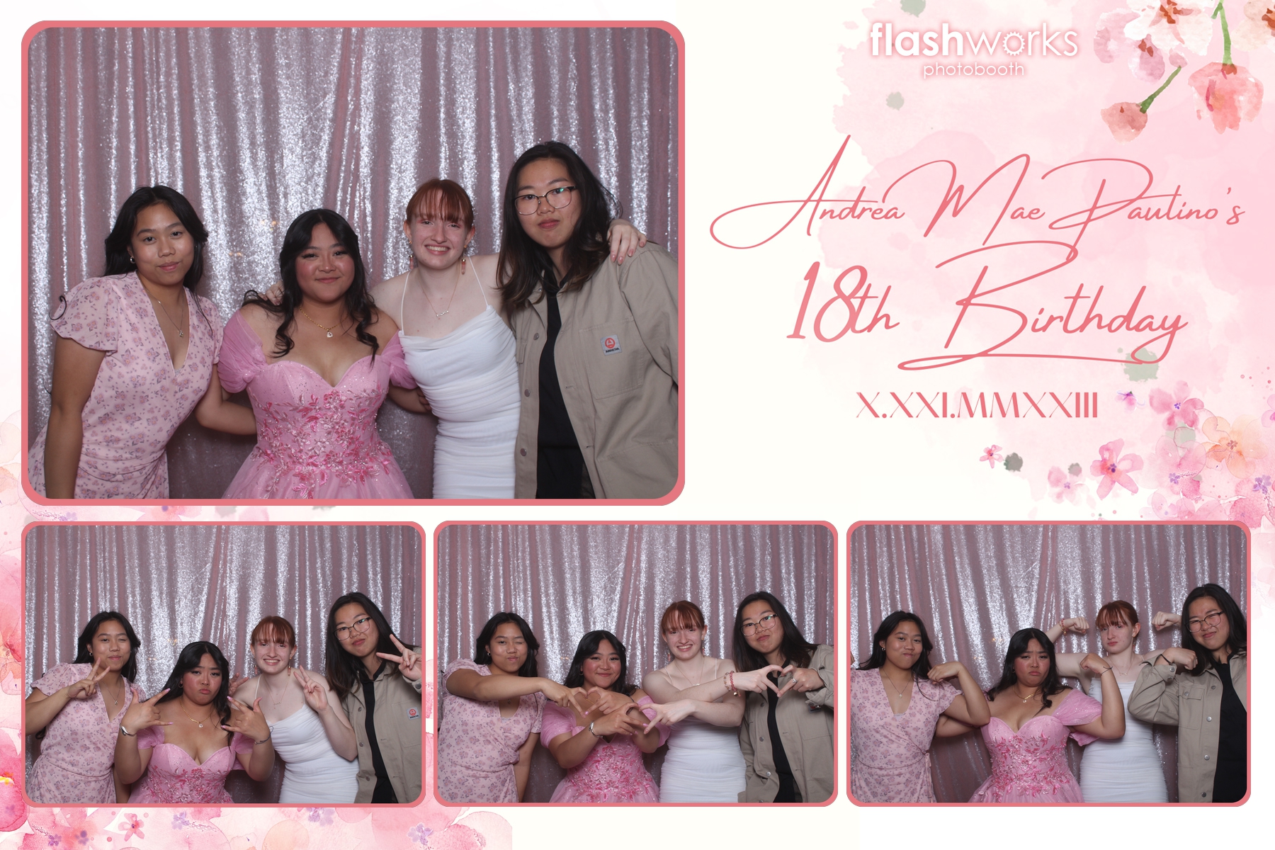 Andrea Mae's 18th Birthday | View more photos from the event at gallery.flashworksphotobooth.com/u/FlashworksPhotoboothInc/Andrea-Maes-18th-Birthday