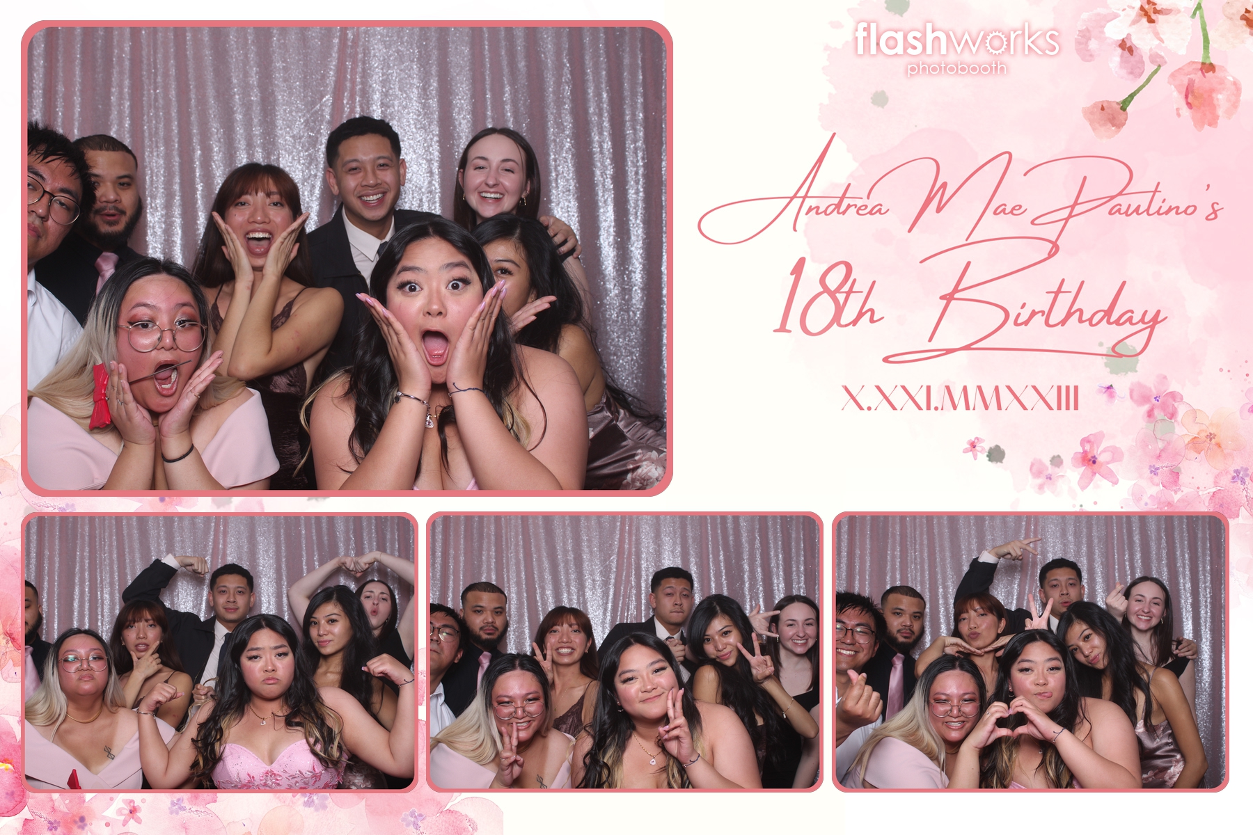Andrea Mae's 18th Birthday | View more photos from the event at gallery.flashworksphotobooth.com/u/FlashworksPhotoboothInc/Andrea-Maes-18th-Birthday