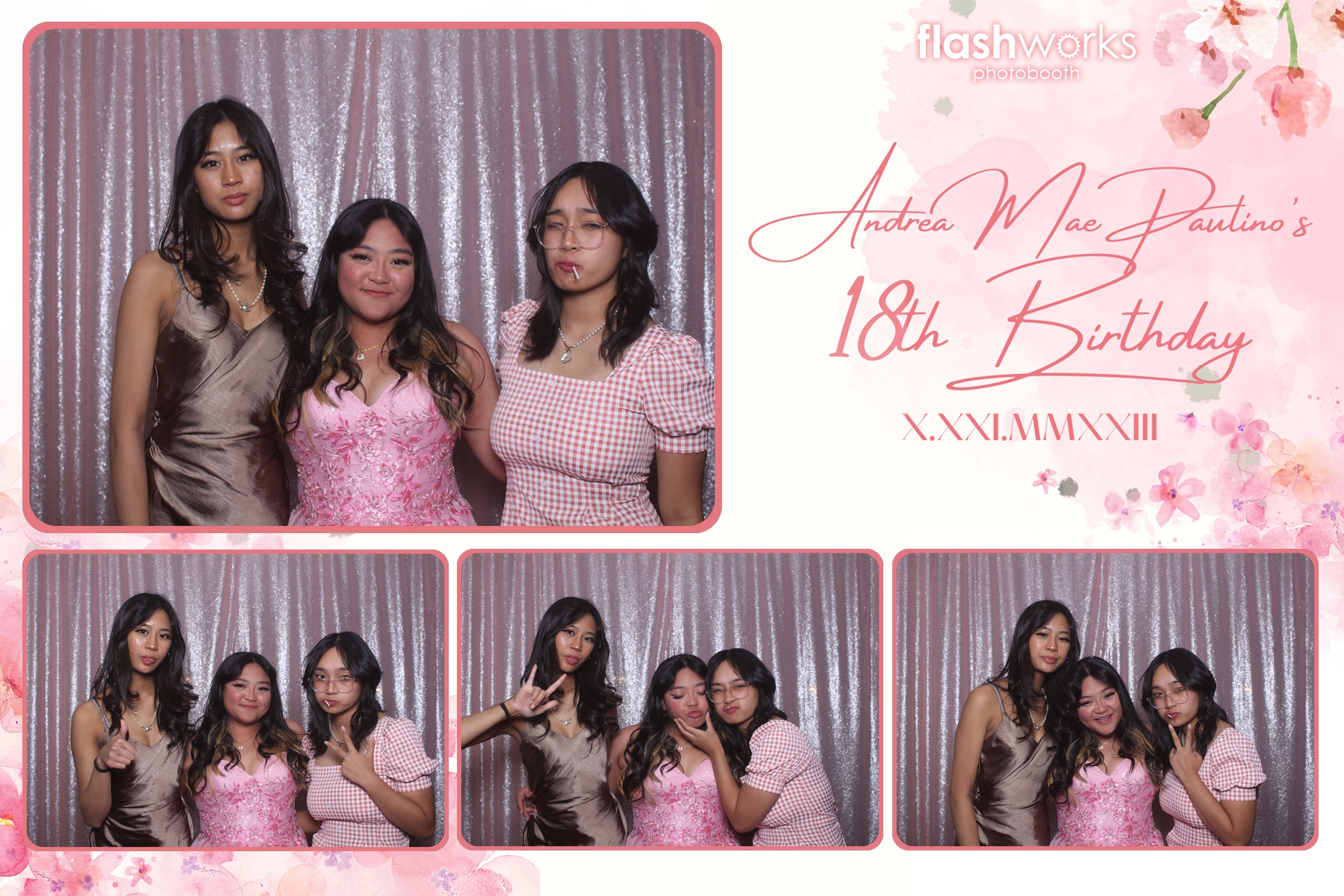 Andrea Mae's 18th Birthday | View more photos from the event at gallery.flashworksphotobooth.com/u/FlashworksPhotoboothInc/Andrea-Maes-18th-Birthday