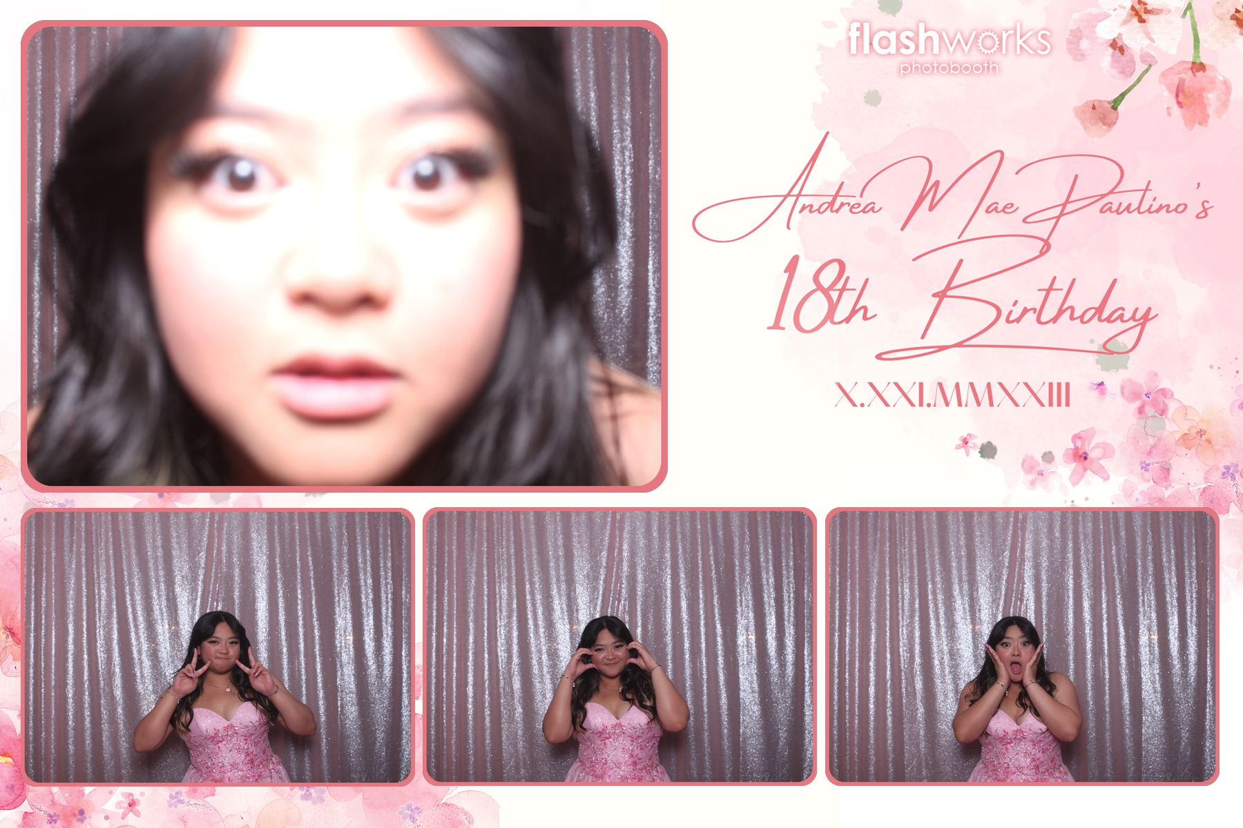 Andrea Mae's 18th Birthday | View more photos from the event at gallery.flashworksphotobooth.com/u/FlashworksPhotoboothInc/Andrea-Maes-18th-Birthday
