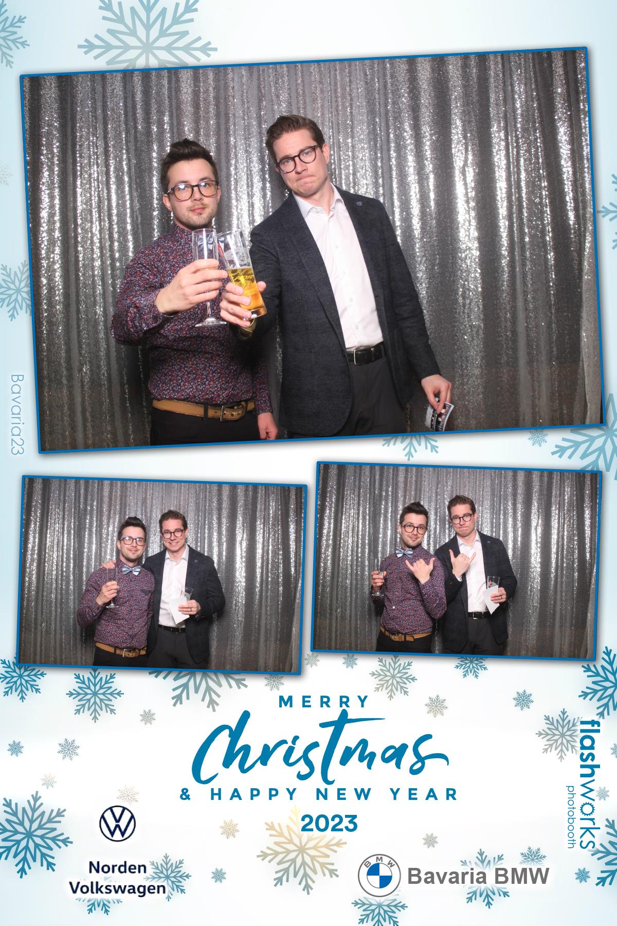 Bavaria BMW / Norden VW Christmas Party 2023 | View more photos from the event at gallery.flashworksphotobooth.com/u/FlashworksPhotoboothInc/Bavaria-BMW-Norden-VW-Christmas-Party-2023