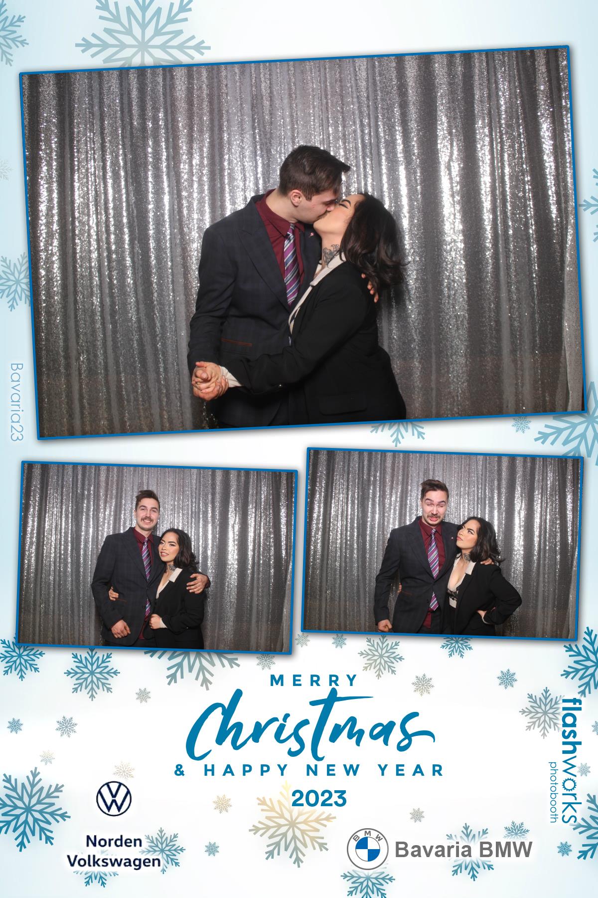 Bavaria BMW / Norden VW Christmas Party 2023 | View more photos from the event at gallery.flashworksphotobooth.com/u/FlashworksPhotoboothInc/Bavaria-BMW-Norden-VW-Christmas-Party-2023