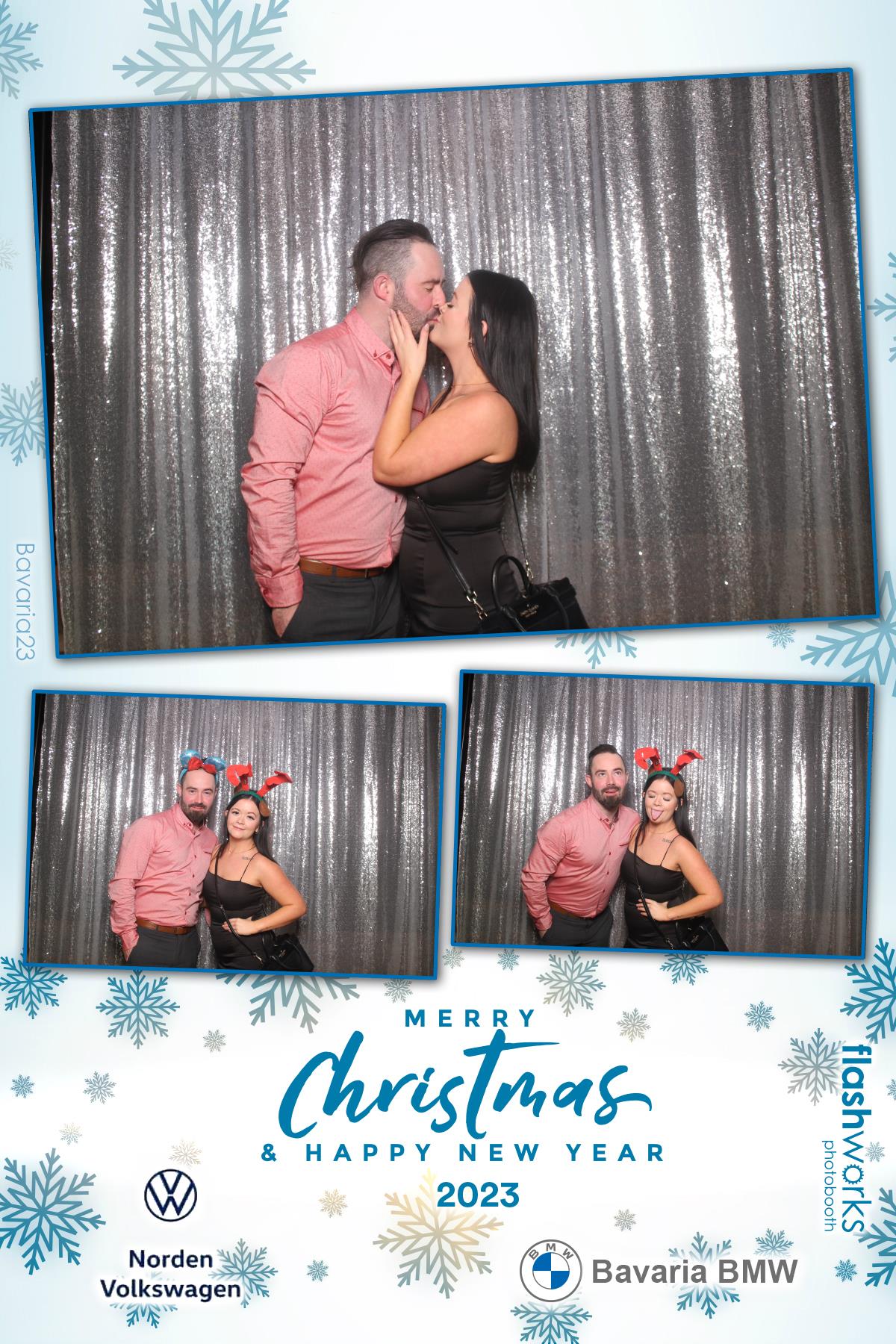 Bavaria BMW / Norden VW Christmas Party 2023 | View more photos from the event at gallery.flashworksphotobooth.com/u/FlashworksPhotoboothInc/Bavaria-BMW-Norden-VW-Christmas-Party-2023