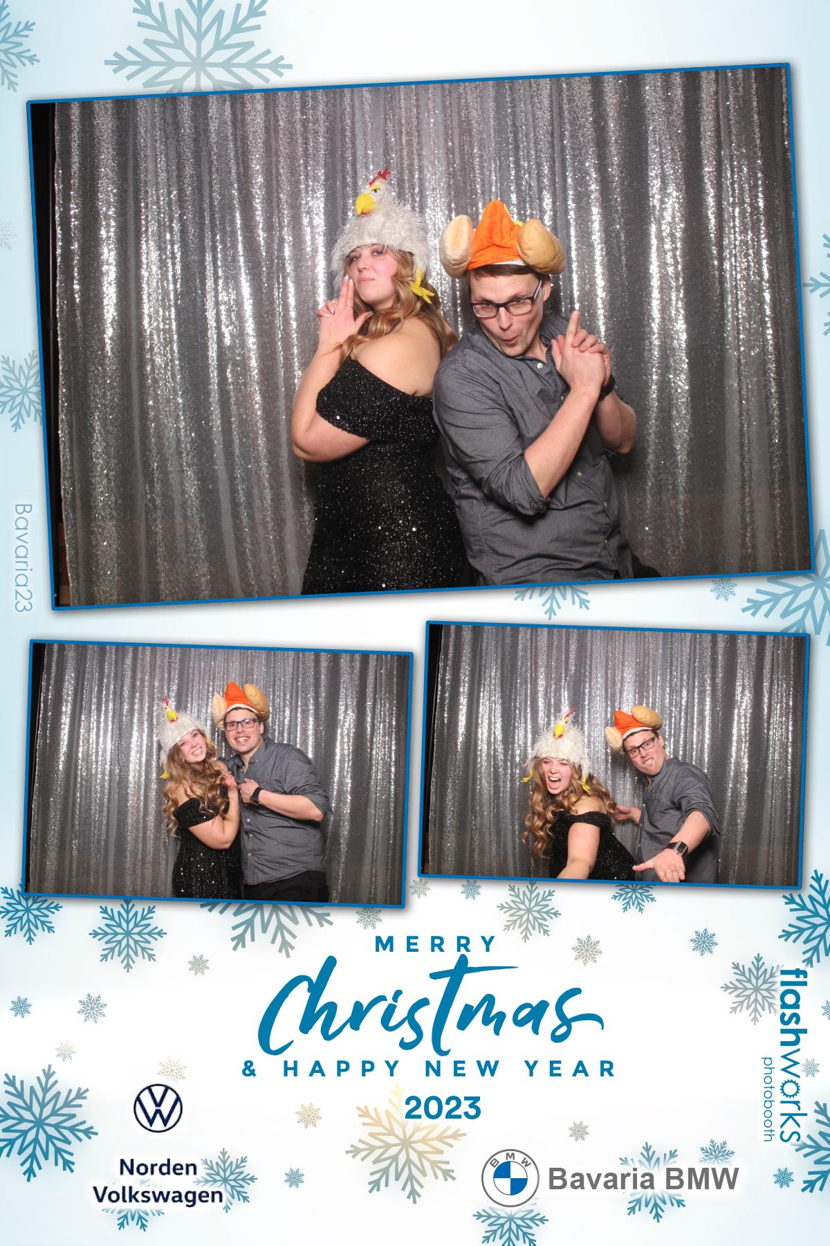 Bavaria BMW / Norden VW Christmas Party 2023 | View more photos from the event at gallery.flashworksphotobooth.com/u/FlashworksPhotoboothInc/Bavaria-BMW-Norden-VW-Christmas-Party-2023