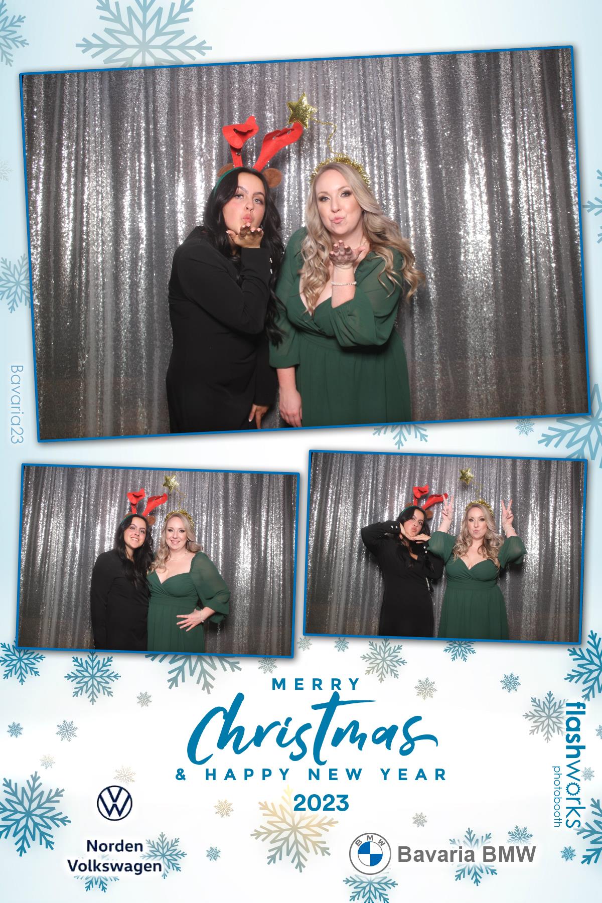 Bavaria BMW / Norden VW Christmas Party 2023 | View more photos from the event at gallery.flashworksphotobooth.com/u/FlashworksPhotoboothInc/Bavaria-BMW-Norden-VW-Christmas-Party-2023