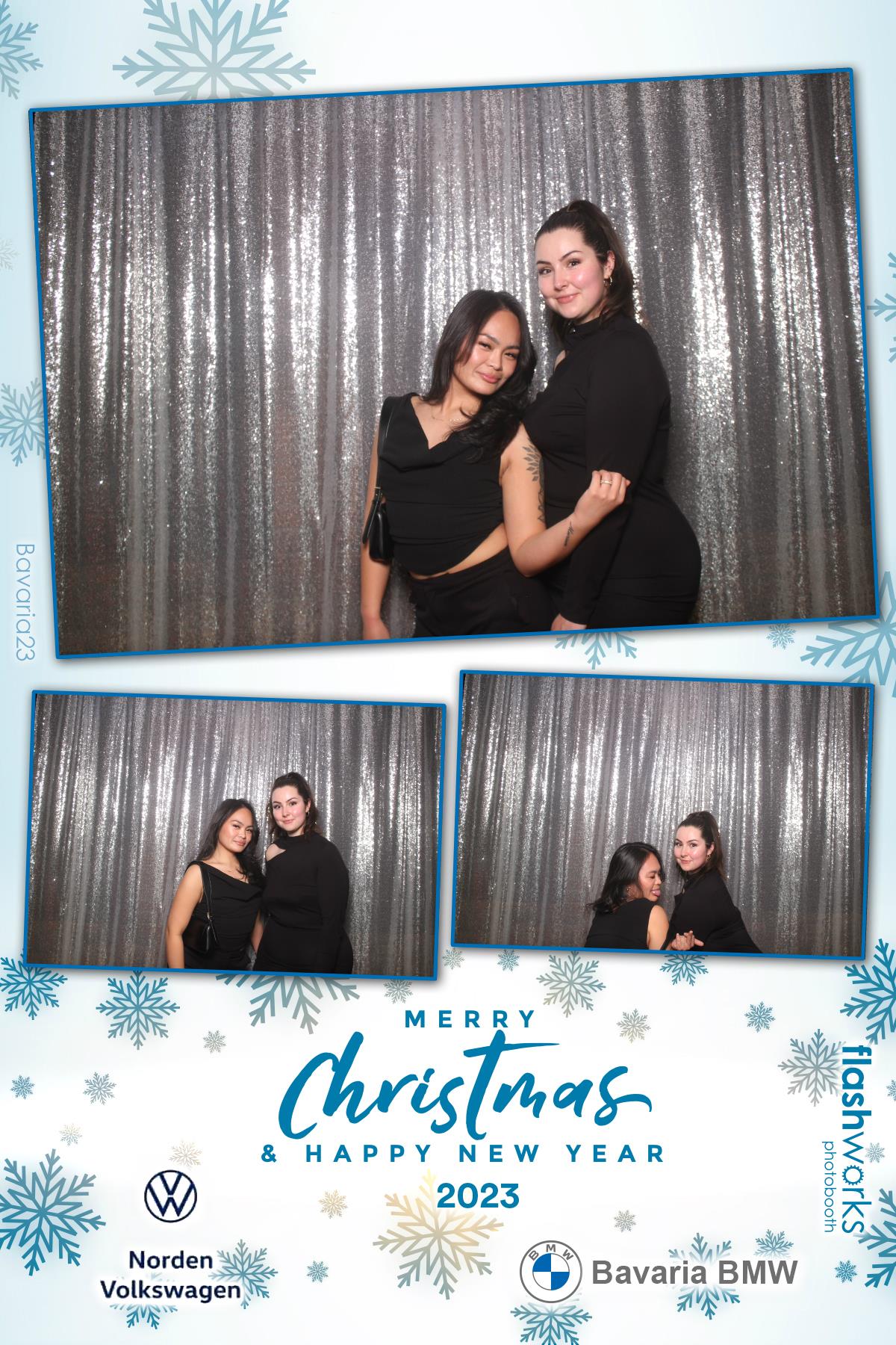 Bavaria BMW / Norden VW Christmas Party 2023 | View more photos from the event at gallery.flashworksphotobooth.com/u/FlashworksPhotoboothInc/Bavaria-BMW-Norden-VW-Christmas-Party-2023