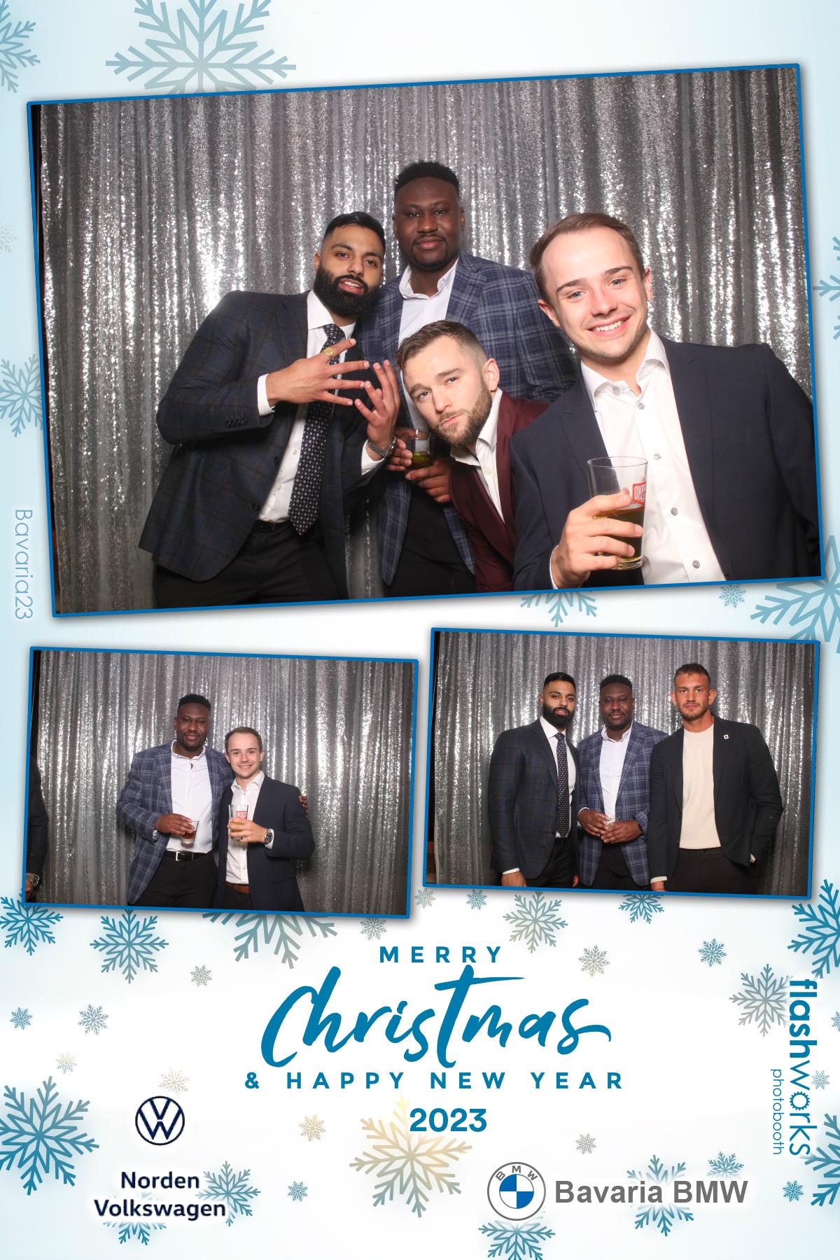 Bavaria BMW / Norden VW Christmas Party 2023 | View more photos from the event at gallery.flashworksphotobooth.com/u/FlashworksPhotoboothInc/Bavaria-BMW-Norden-VW-Christmas-Party-2023