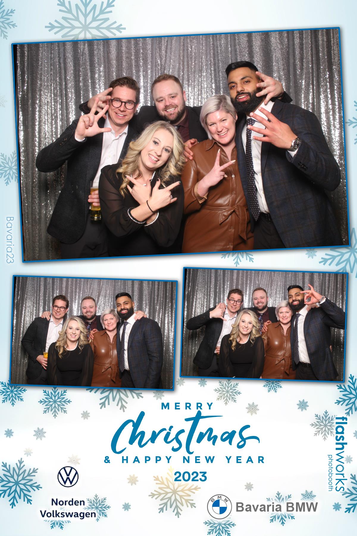 Bavaria BMW / Norden VW Christmas Party 2023 | View more photos from the event at gallery.flashworksphotobooth.com/u/FlashworksPhotoboothInc/Bavaria-BMW-Norden-VW-Christmas-Party-2023
