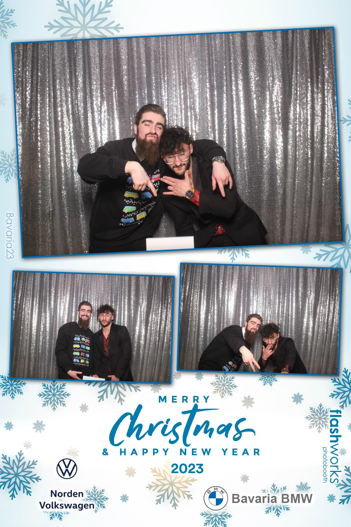 Bavaria BMW / Norden VW Christmas Party 2023 | View more photos from the event at gallery.flashworksphotobooth.com/u/FlashworksPhotoboothInc/Bavaria-BMW-Norden-VW-Christmas-Party-2023