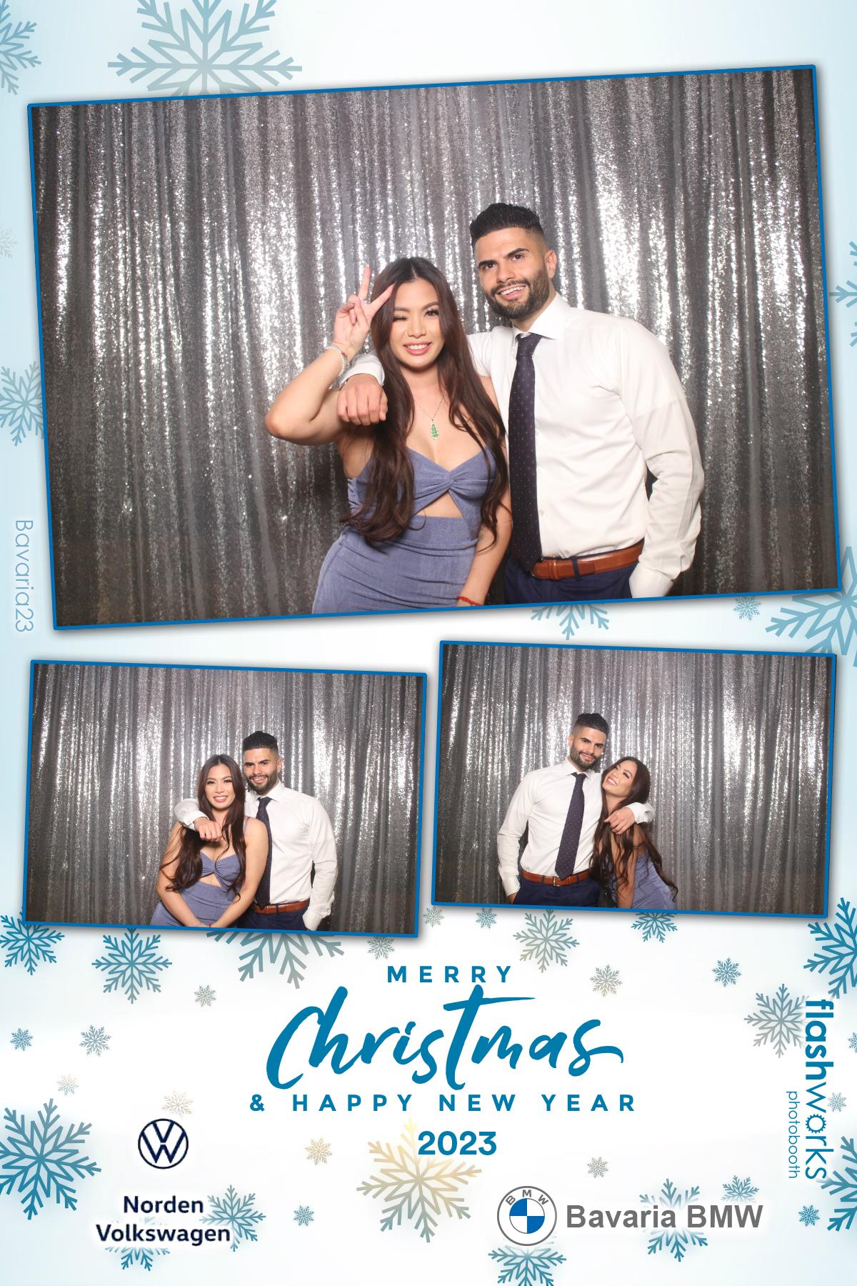 Bavaria BMW / Norden VW Christmas Party 2023 | View more photos from the event at gallery.flashworksphotobooth.com/u/FlashworksPhotoboothInc/Bavaria-BMW-Norden-VW-Christmas-Party-2023