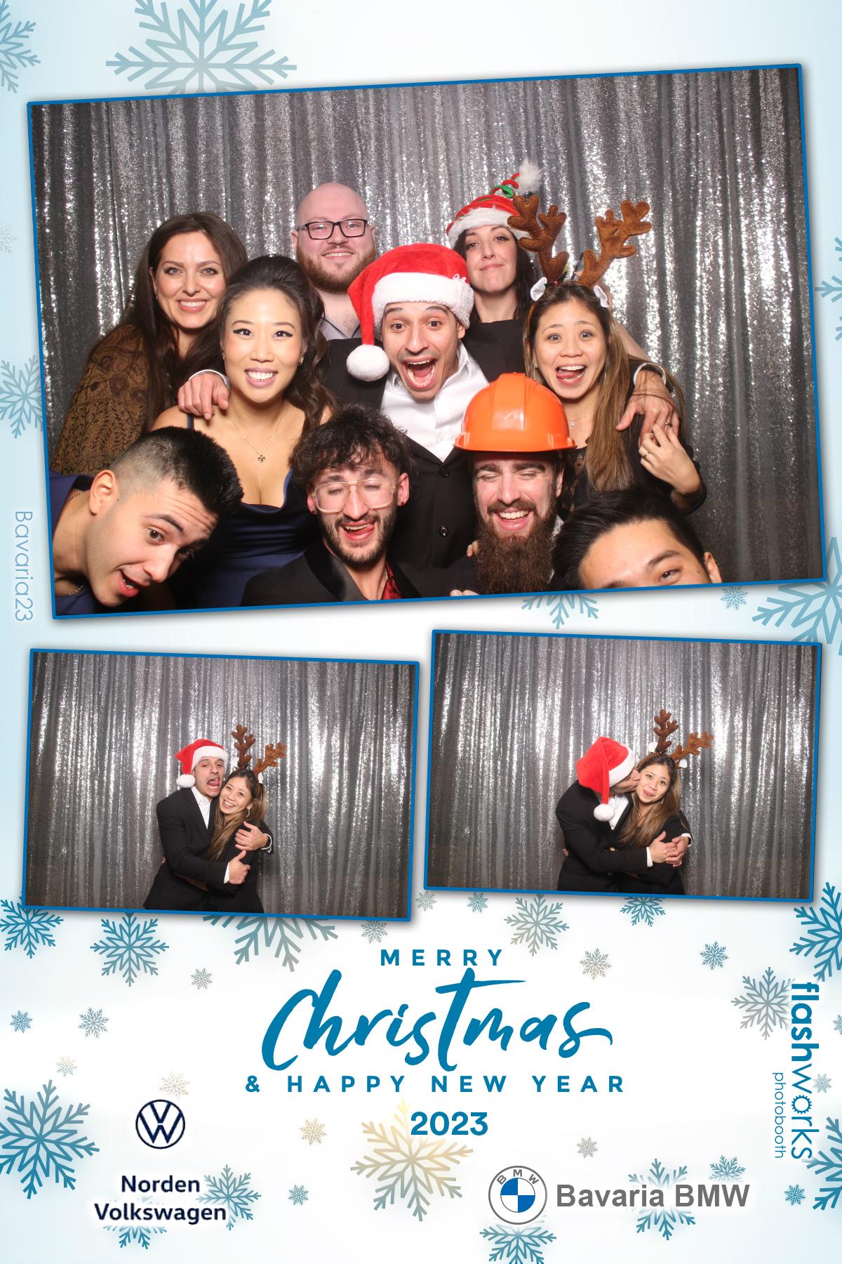Bavaria BMW / Norden VW Christmas Party 2023 | View more photos from the event at gallery.flashworksphotobooth.com/u/FlashworksPhotoboothInc/Bavaria-BMW-Norden-VW-Christmas-Party-2023