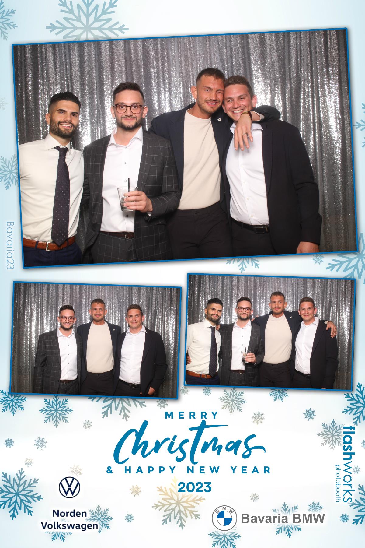Bavaria BMW / Norden VW Christmas Party 2023 | View more photos from the event at gallery.flashworksphotobooth.com/u/FlashworksPhotoboothInc/Bavaria-BMW-Norden-VW-Christmas-Party-2023